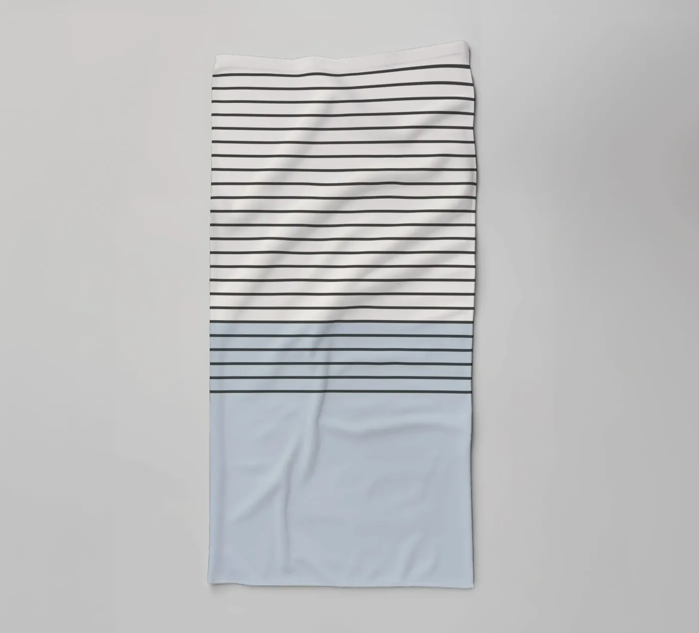Blue Block Stripes Pattern towel by Altruist Studio