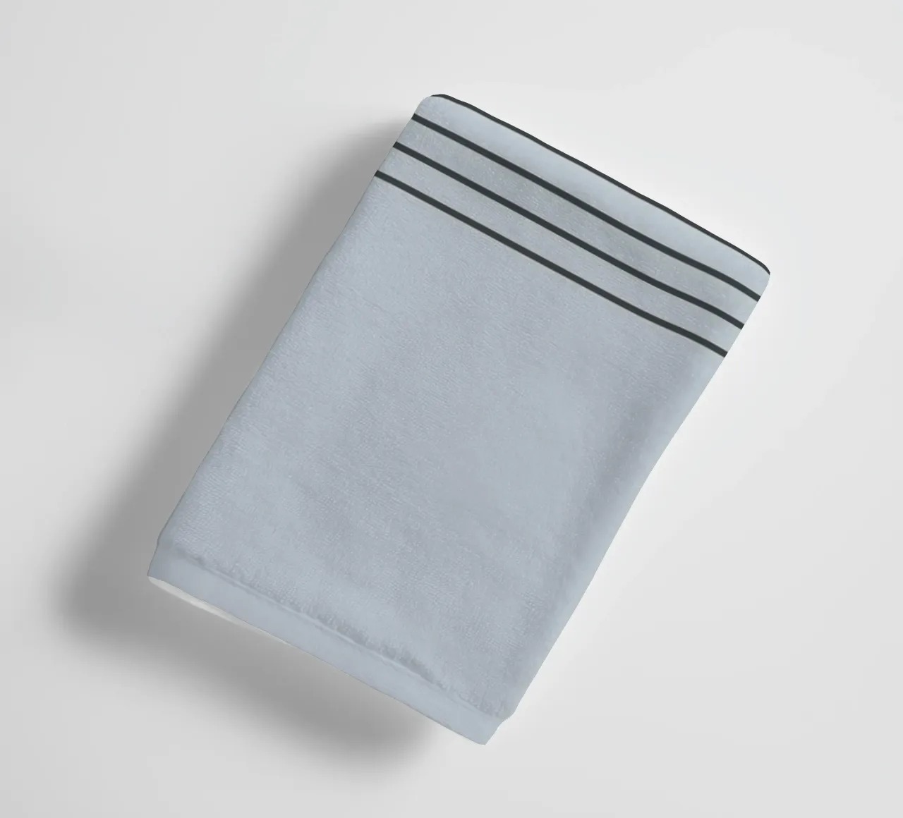 Blue Block Stripes Pattern towel by Altruist Studio