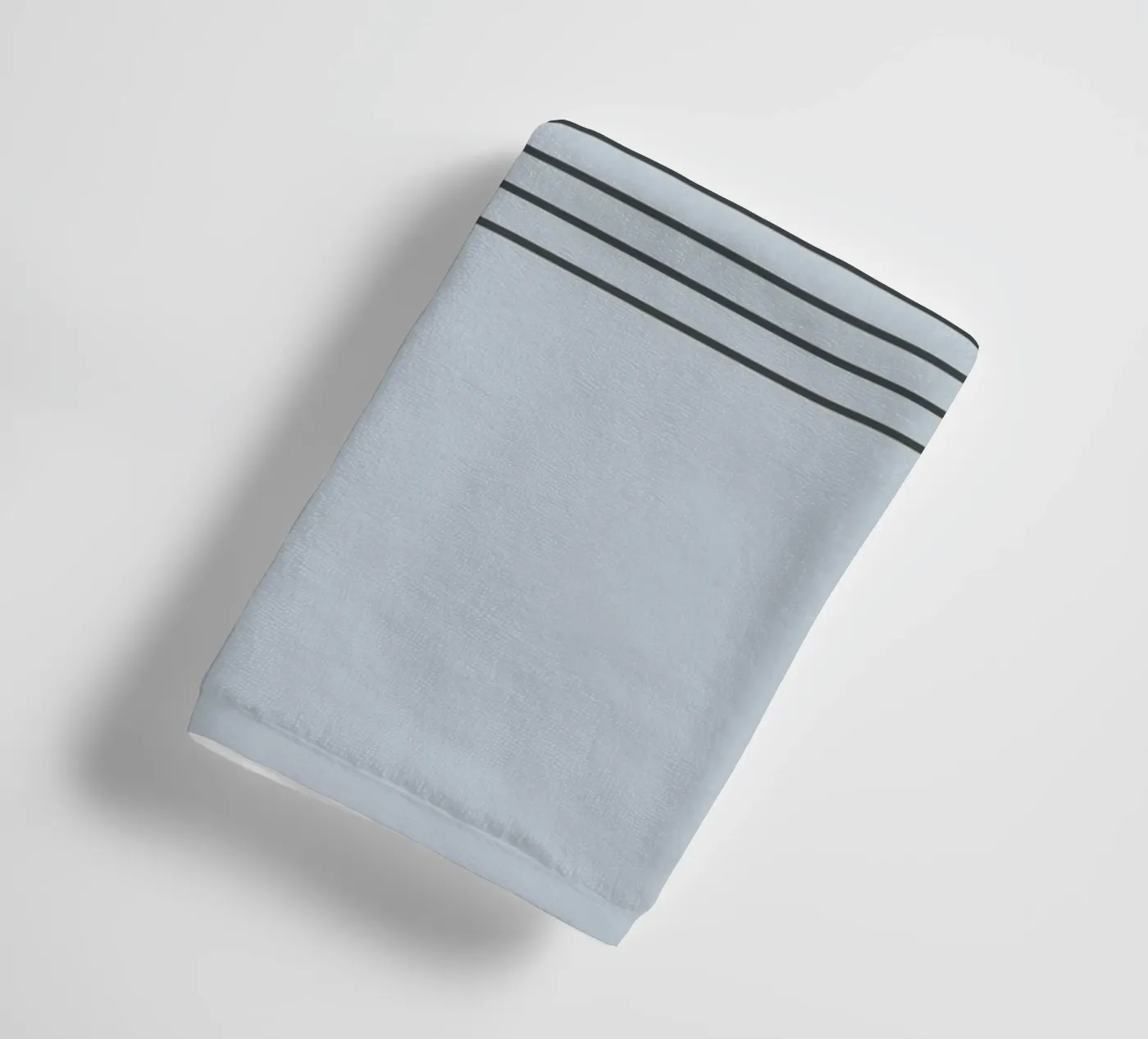 Blue Block Stripes Pattern towel by Altruist Studio
