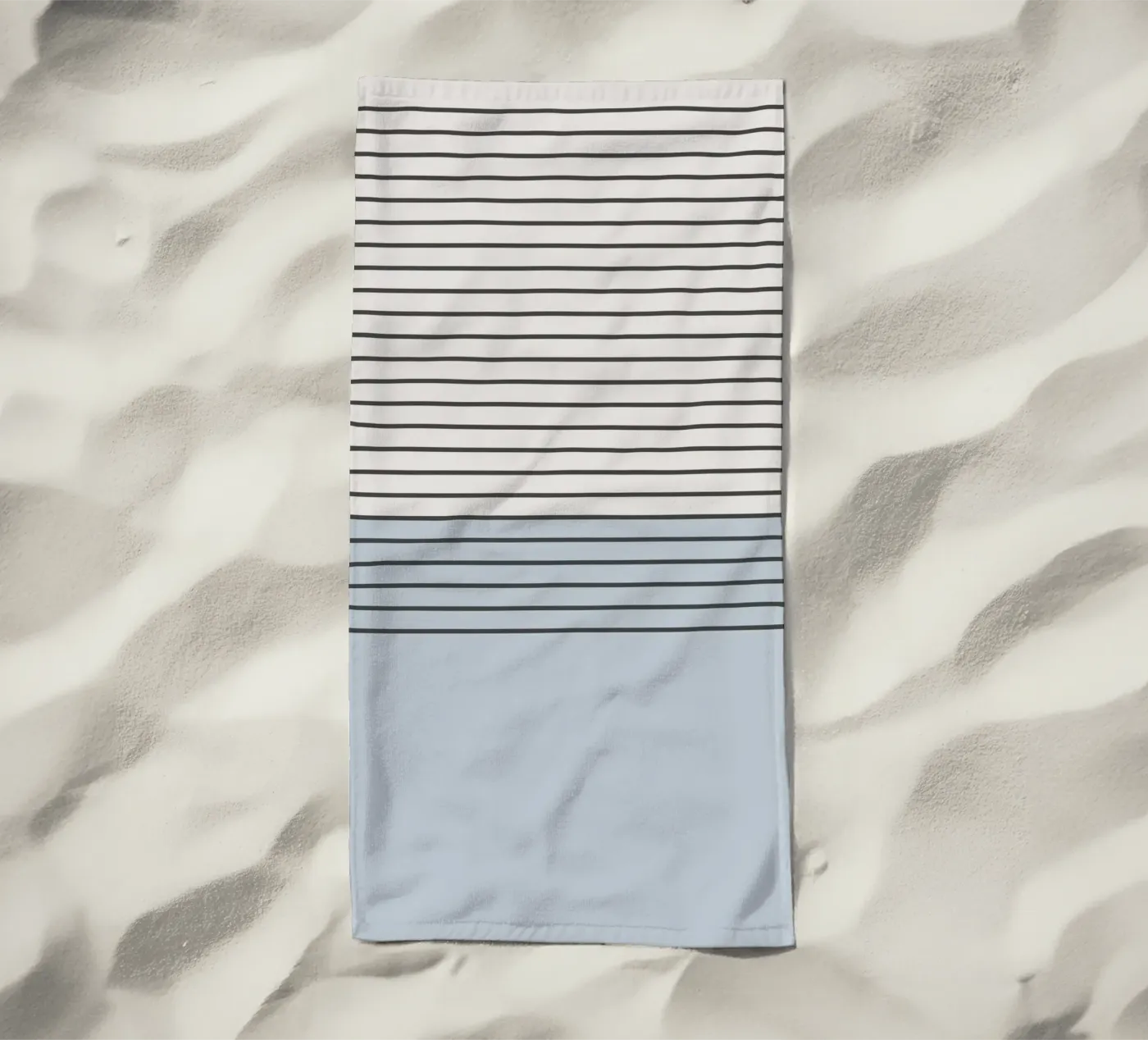 Blue Block Stripes Pattern telo mare da Altruist Studio