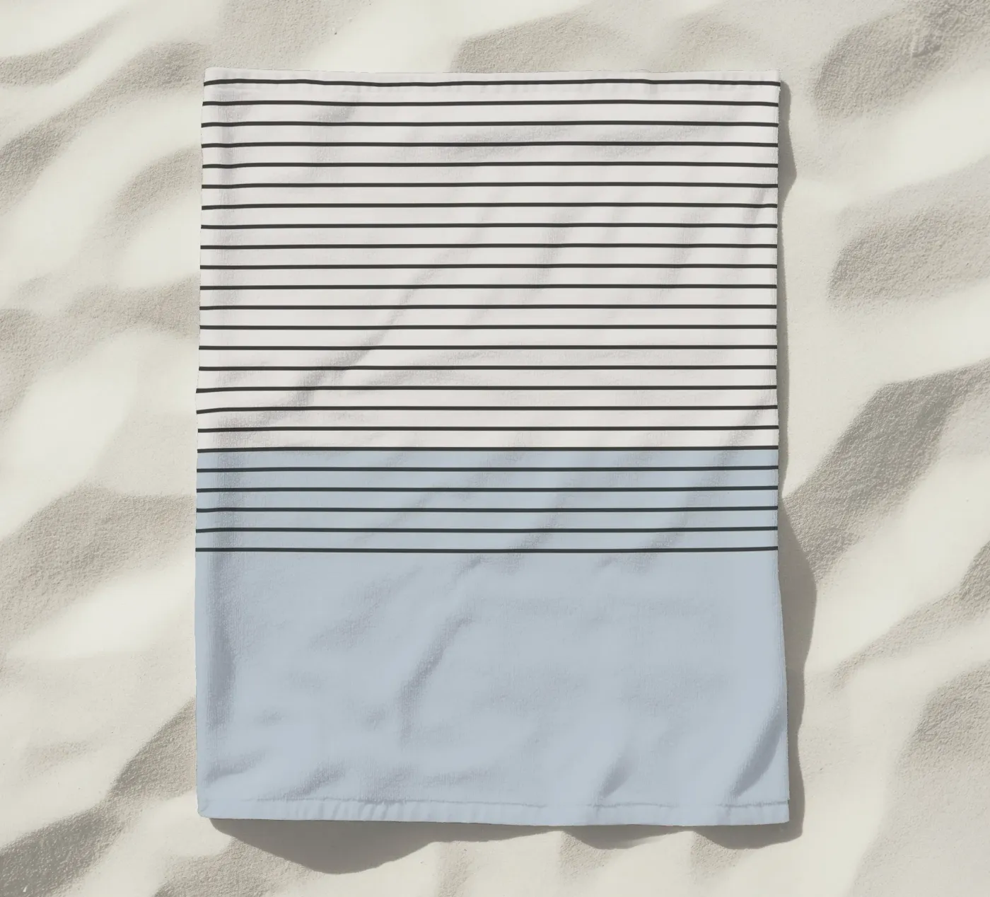Blue Block Stripes Pattern telo mare da Altruist Studio