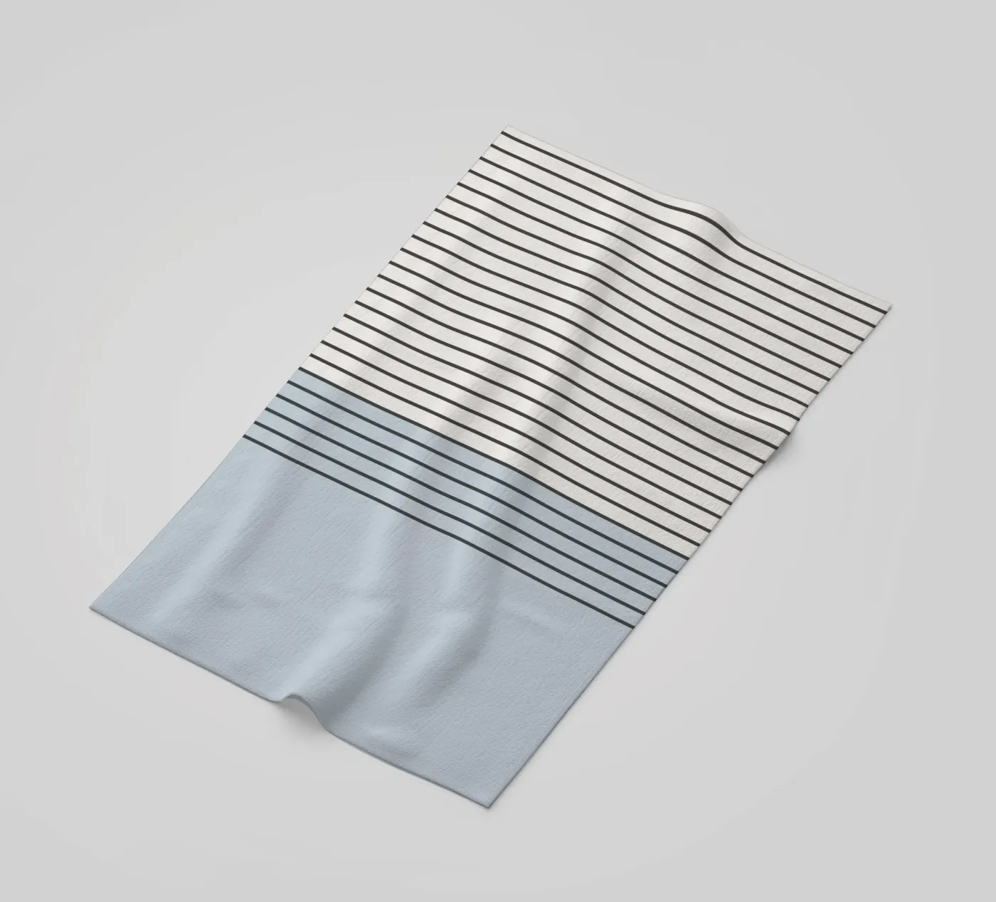 Blue Block Stripes Pattern telo mare da Altruist Studio