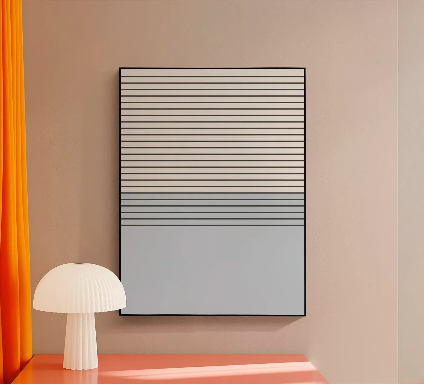 Blue Block Stripes Pattern Acryl-Glas von Altruist Studio