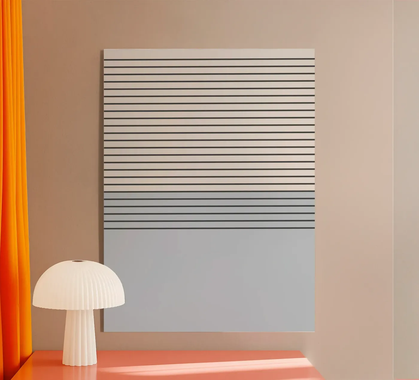 Blue Block Stripes Pattern Acryl-Glas von Altruist Studio