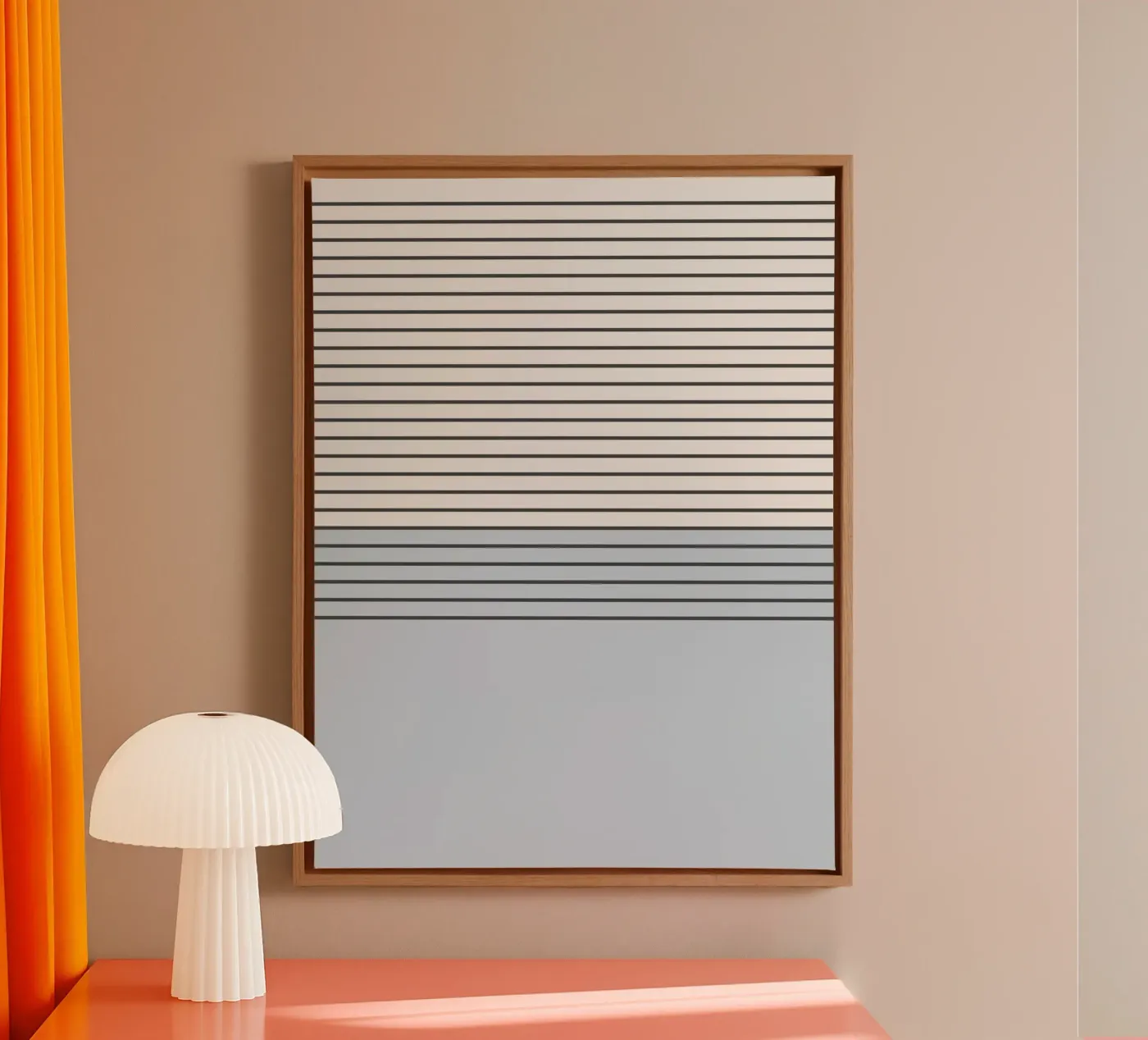 Blue Block Stripes Pattern tela da Altruist Studio