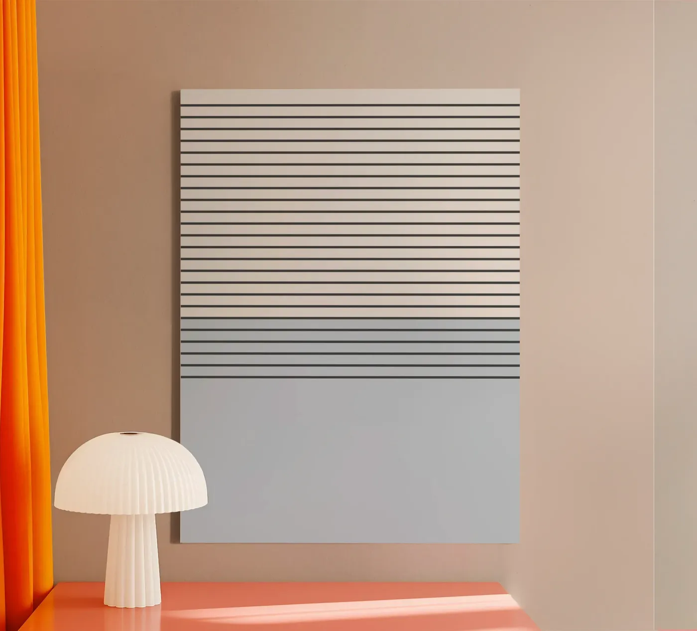 Blue Block Stripes Pattern tela da Altruist Studio