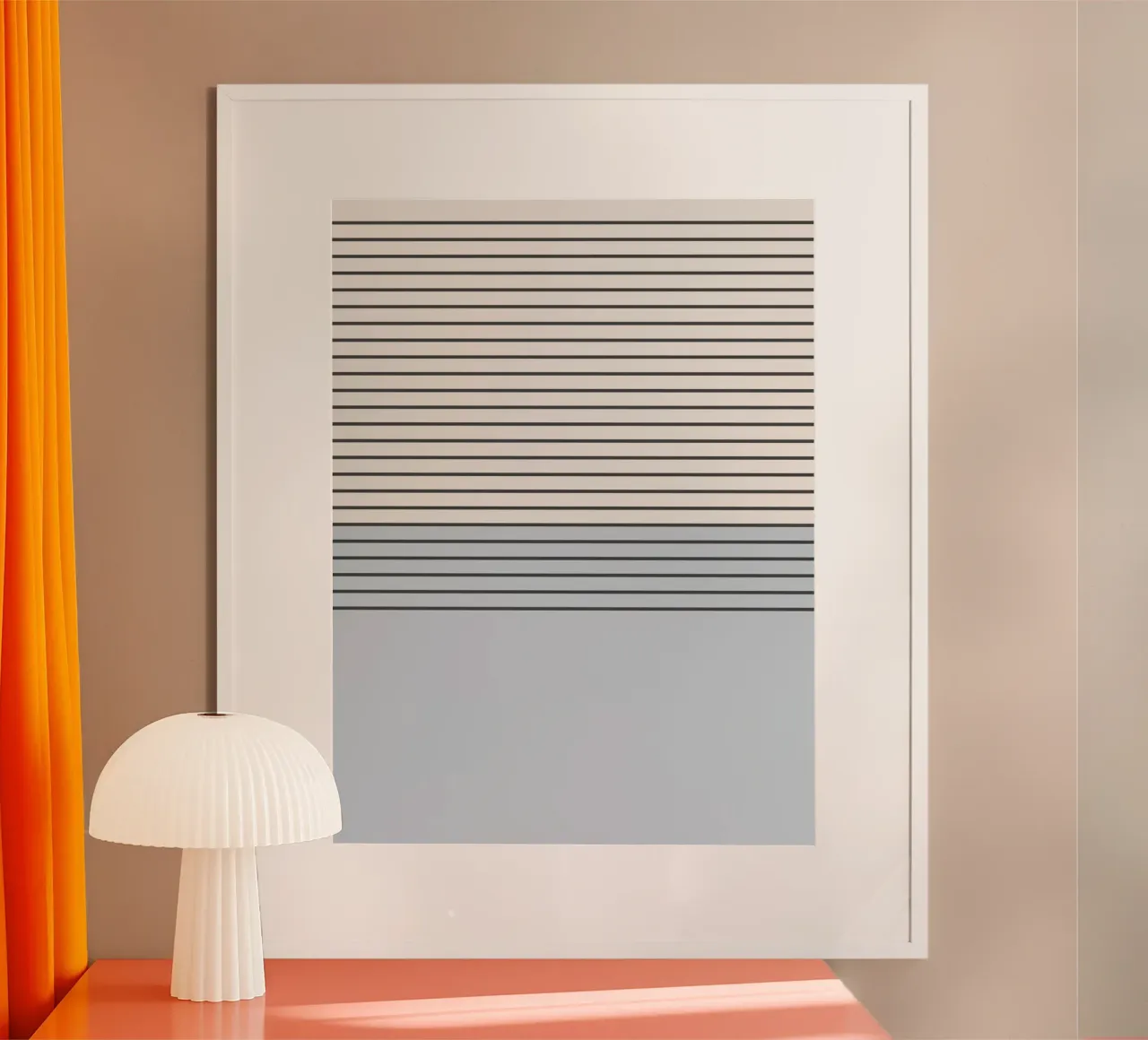 Blue Block Stripes Pattern poster by Altruist Studio