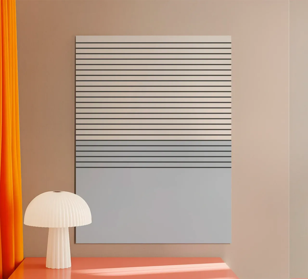 Blue Block Stripes Pattern poster by Altruist Studio