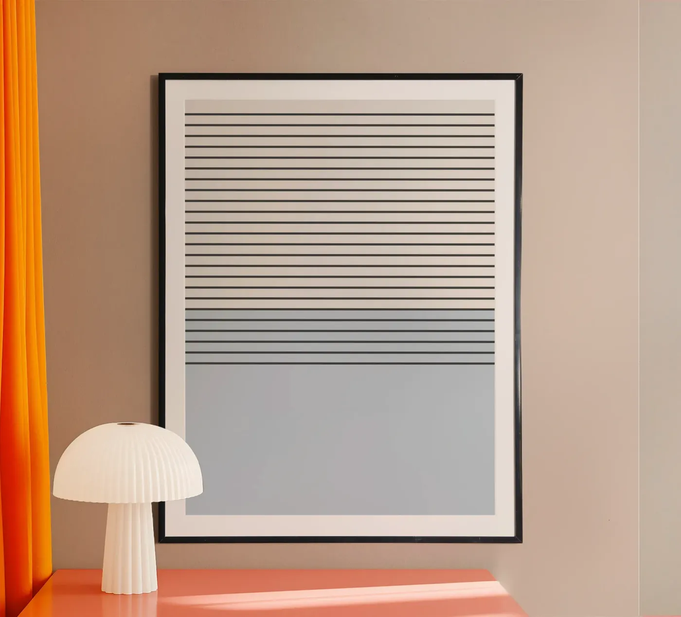 Blue Block Stripes Pattern poster by Altruist Studio