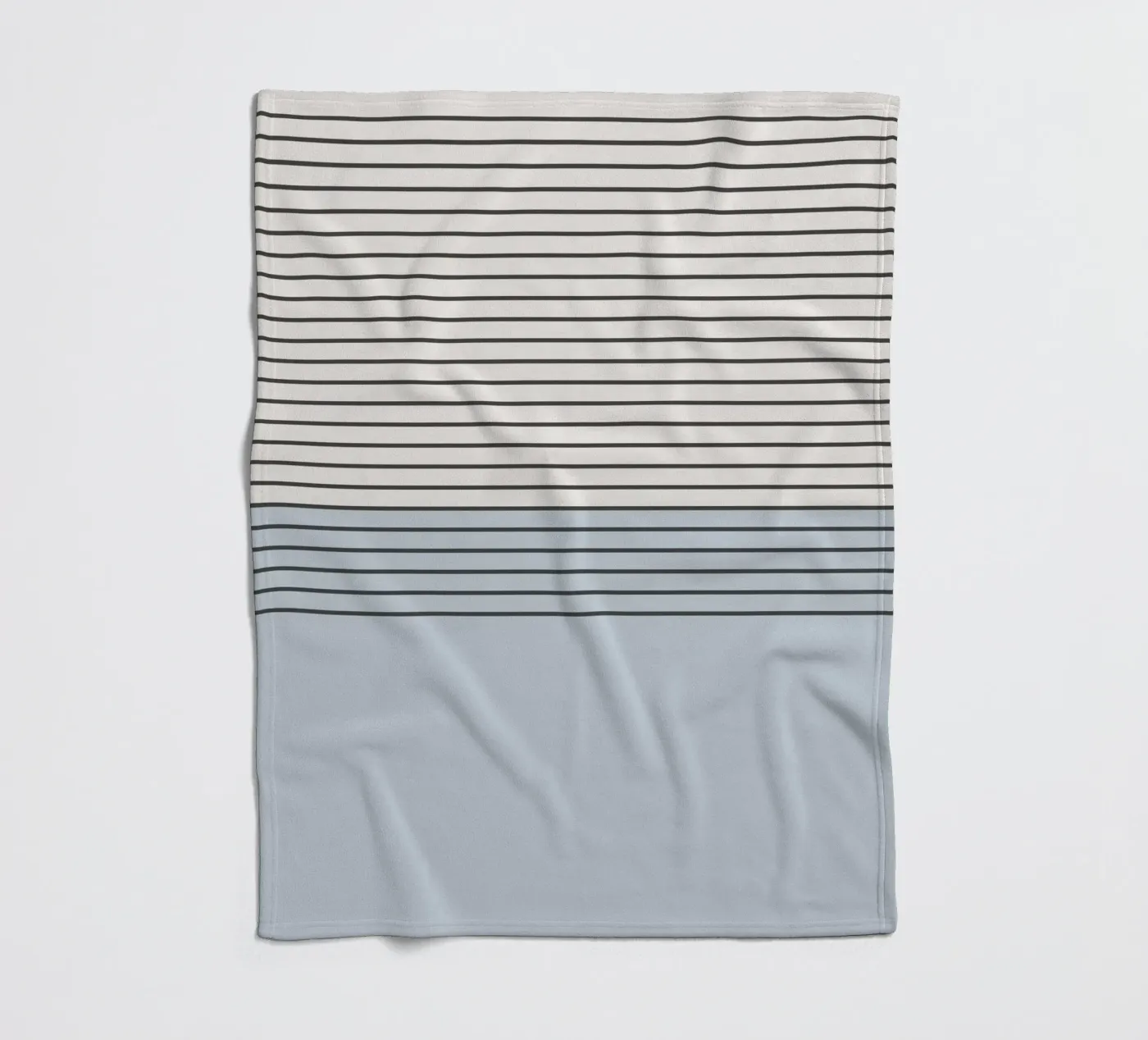 Blaues Blockstreifen-Muster Fleecedecke von Altruist Studio