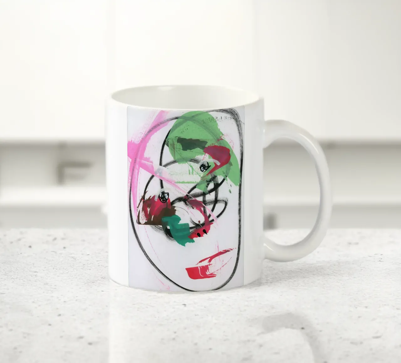 Mente piena 2 tazza in ceramica da gtobonart