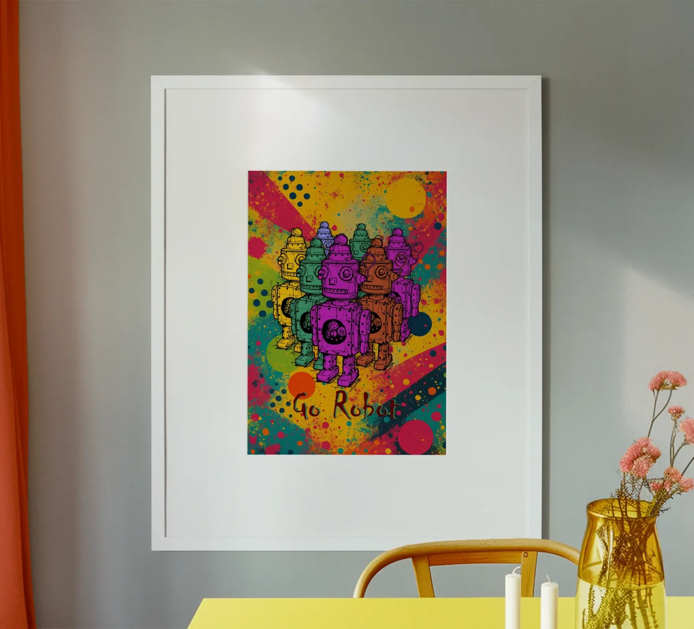 Roboter gehen Poster von BOHOvisual