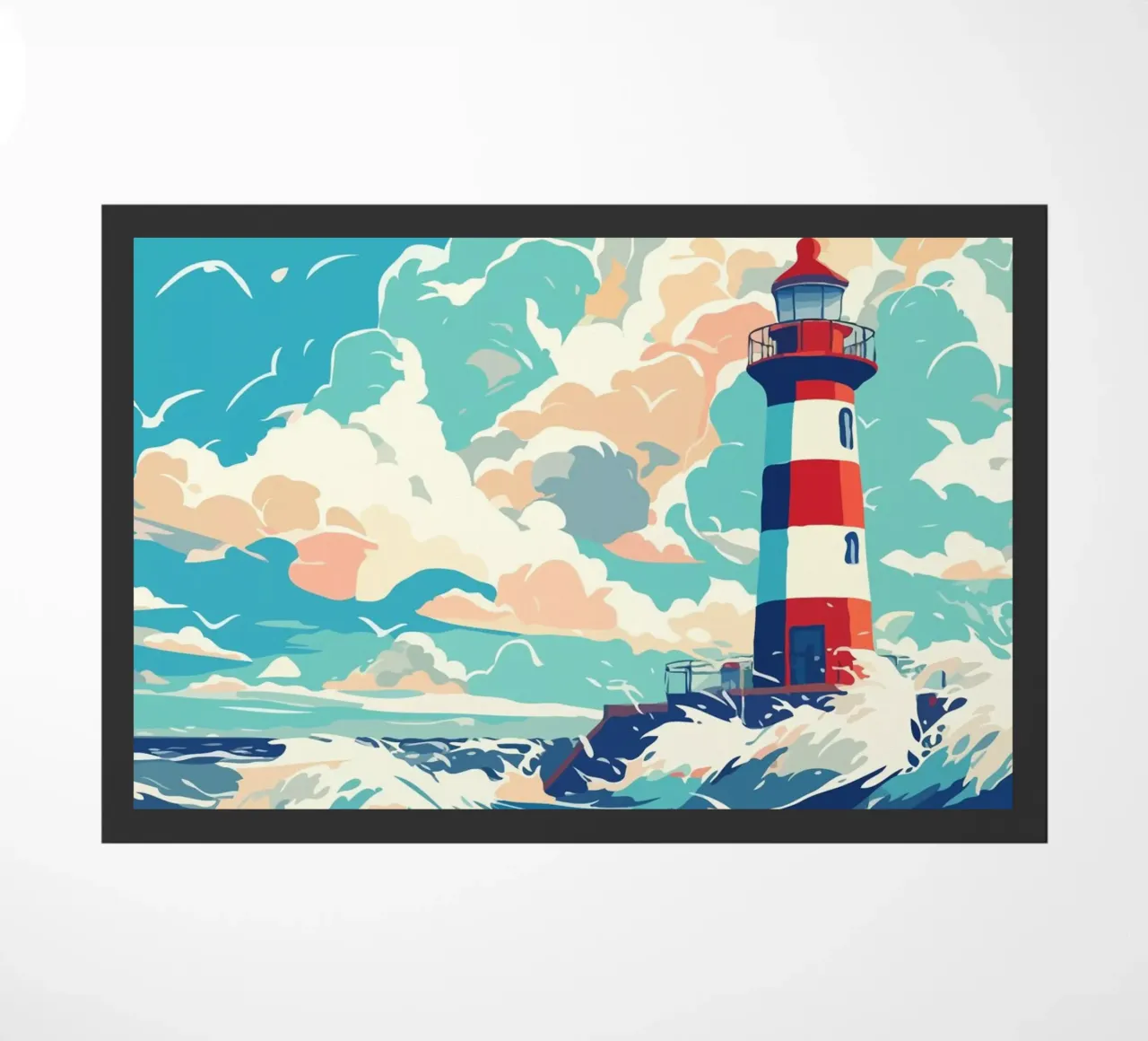 Lighthouse in Stormy Sea zerbino da edsonramosart