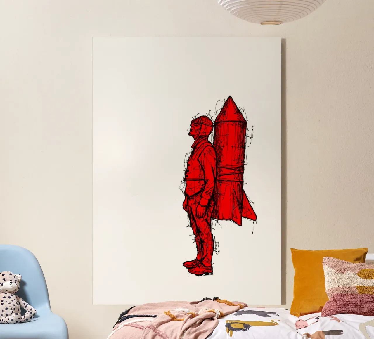 Rocket Man plexiglass da BOHOvisual