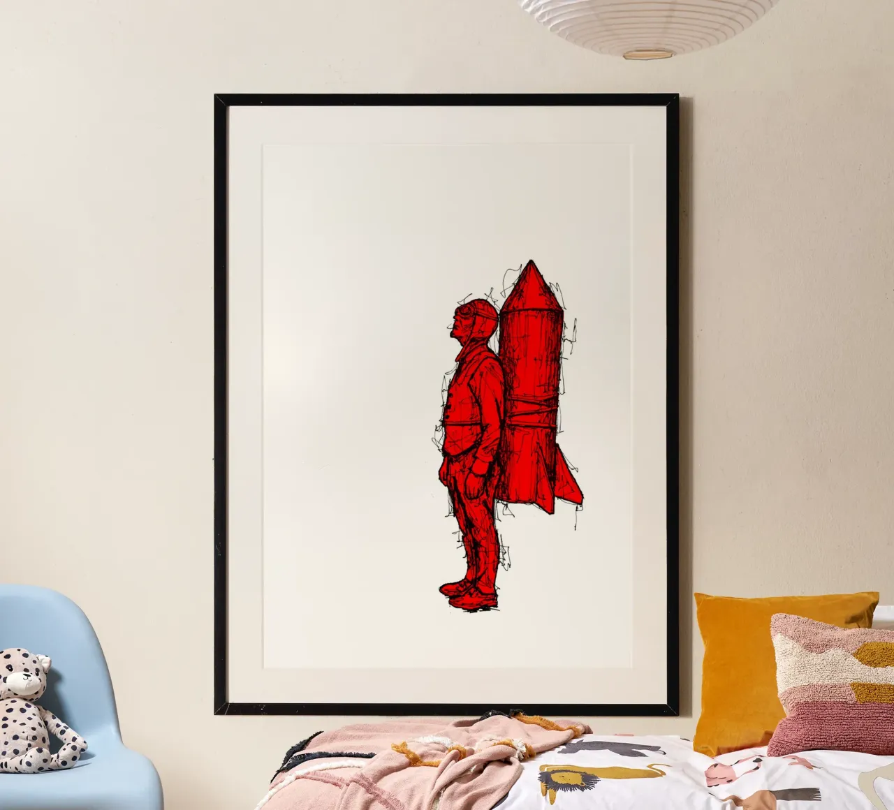 Rocket Man poster by BOHOvisual