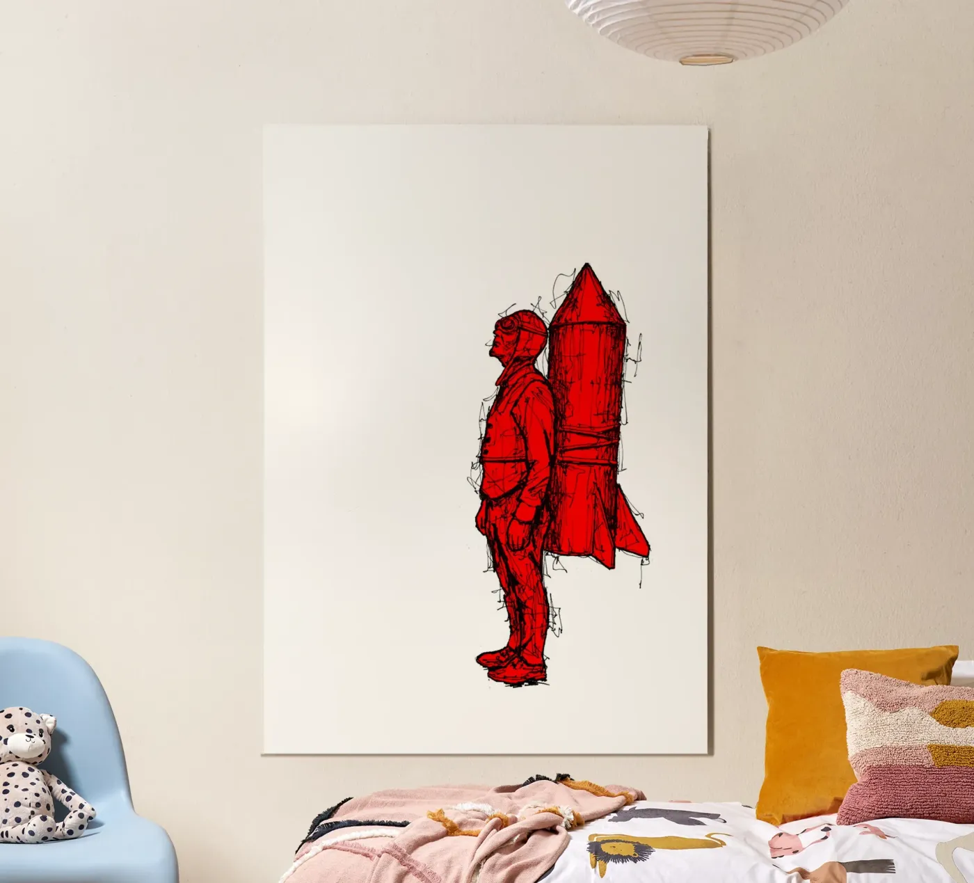 Rocket Man poster by BOHOvisual