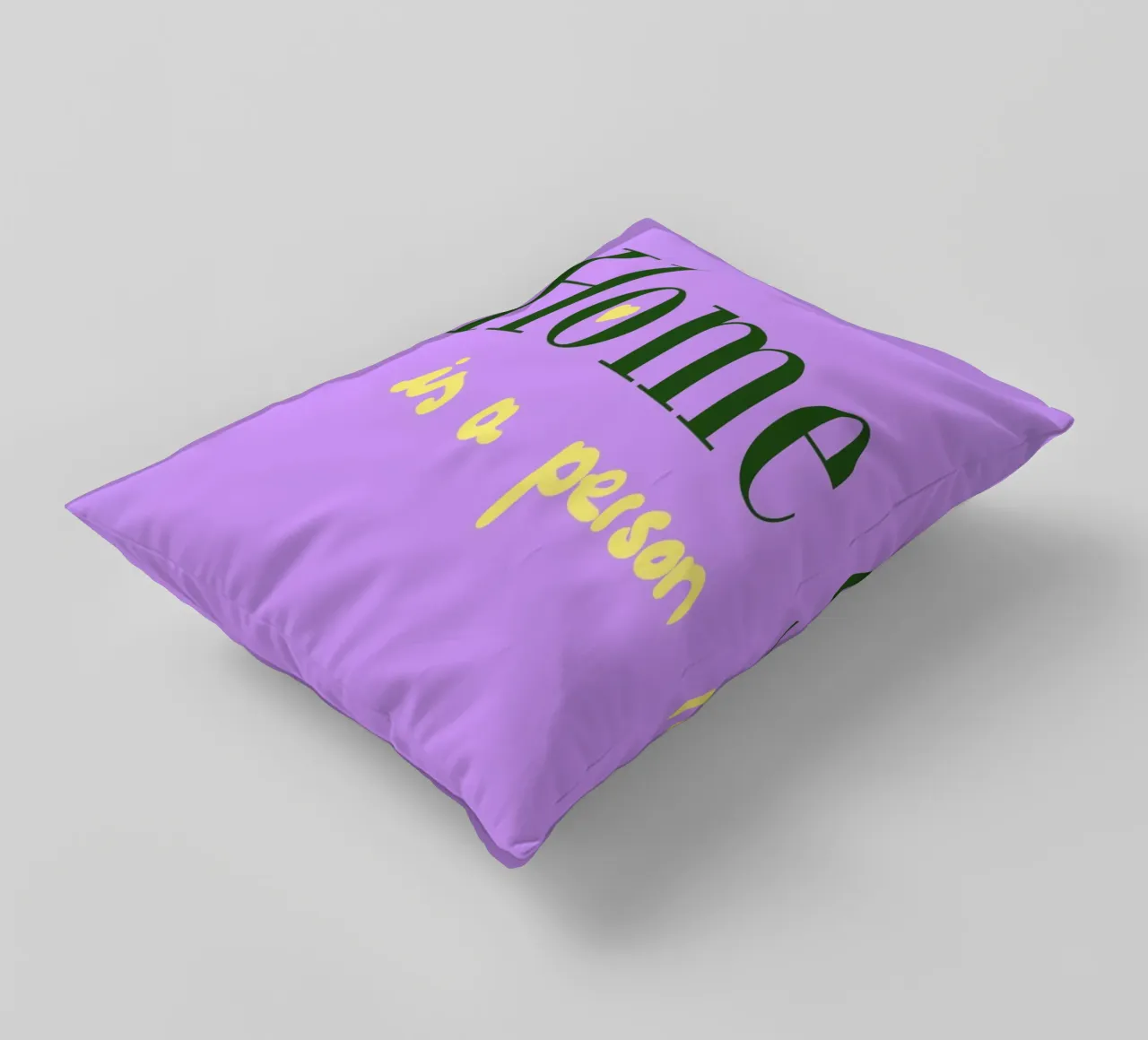 Home is a person cuscino da Hej Ibiza by Ute Arnold