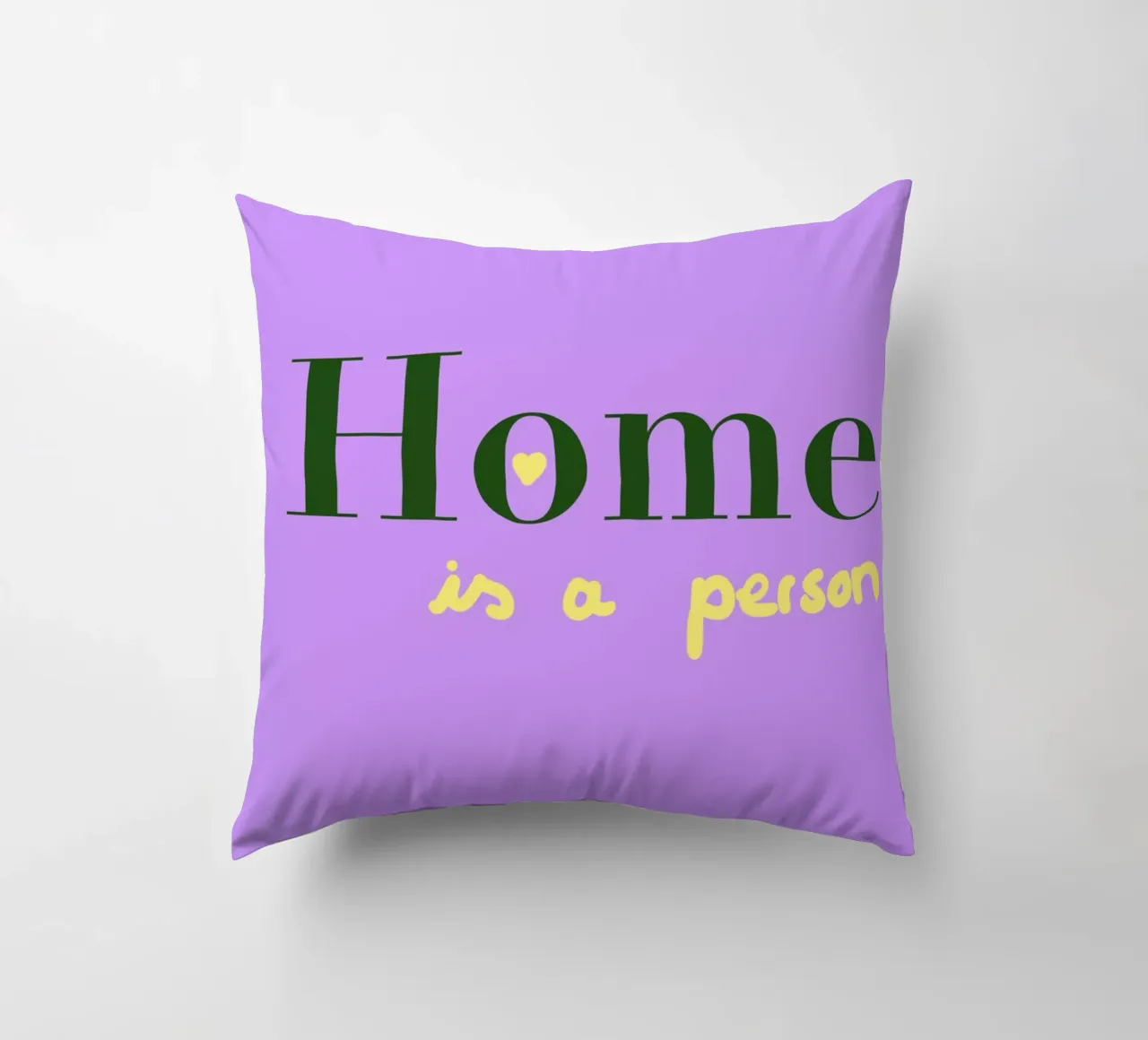 Home is a person cuscino da Hej Ibiza by Ute Arnold