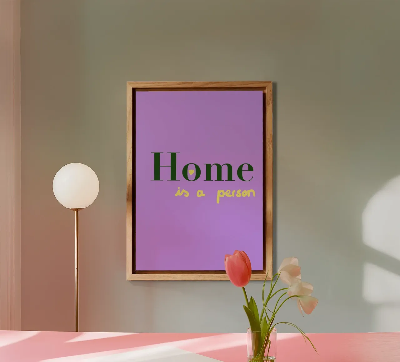 Home is a person alu-dibond by Hej Ibiza by Ute Arnold