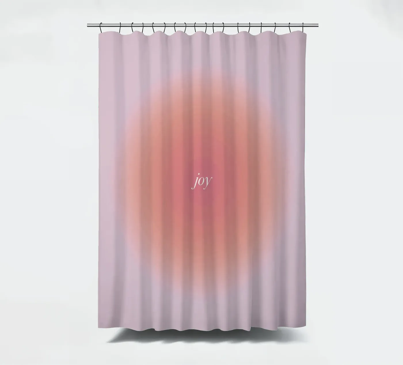 Joy shower curtain by kokoprint
