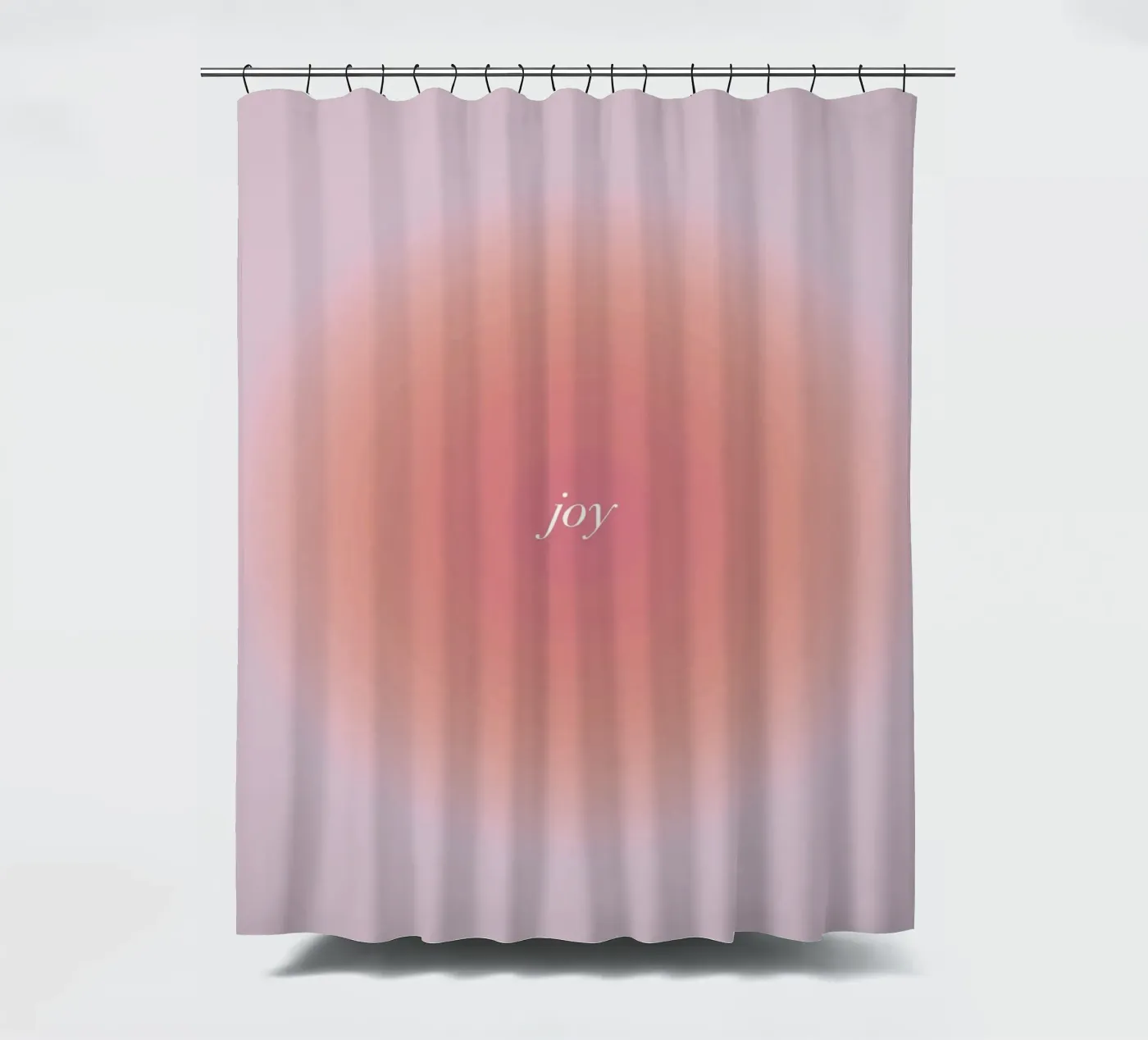 Joy shower curtain by kokoprint
