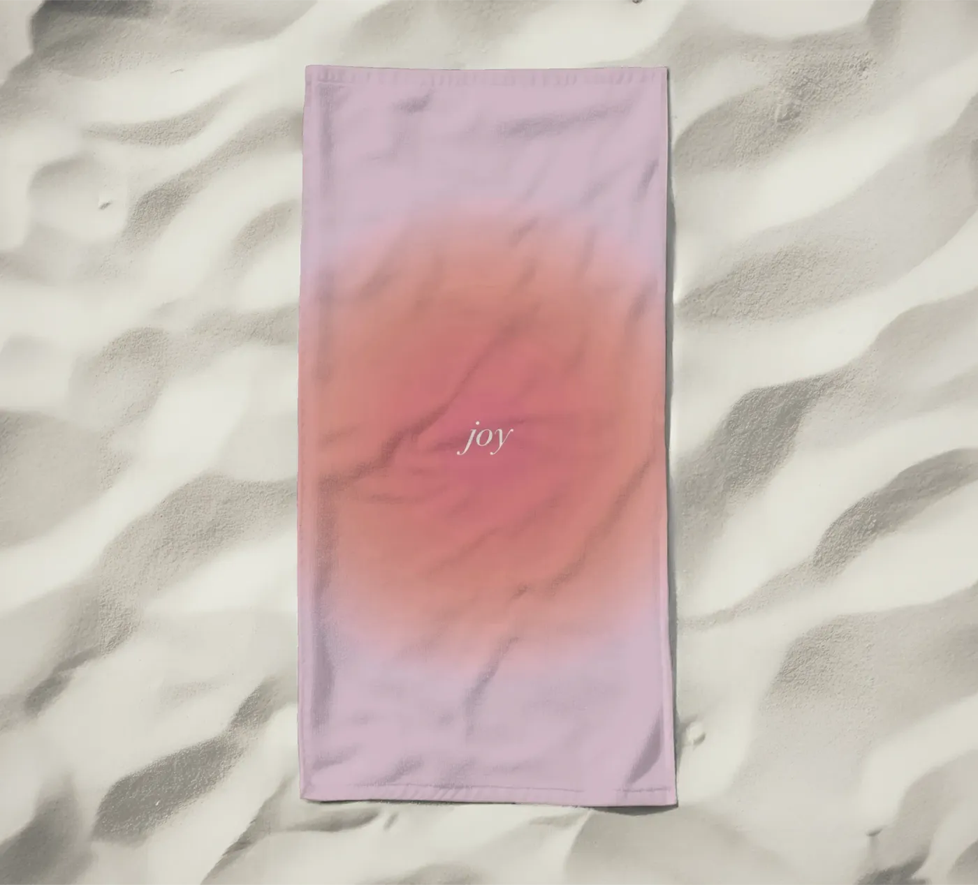 Vreugde strandhanddoek van kokoprint