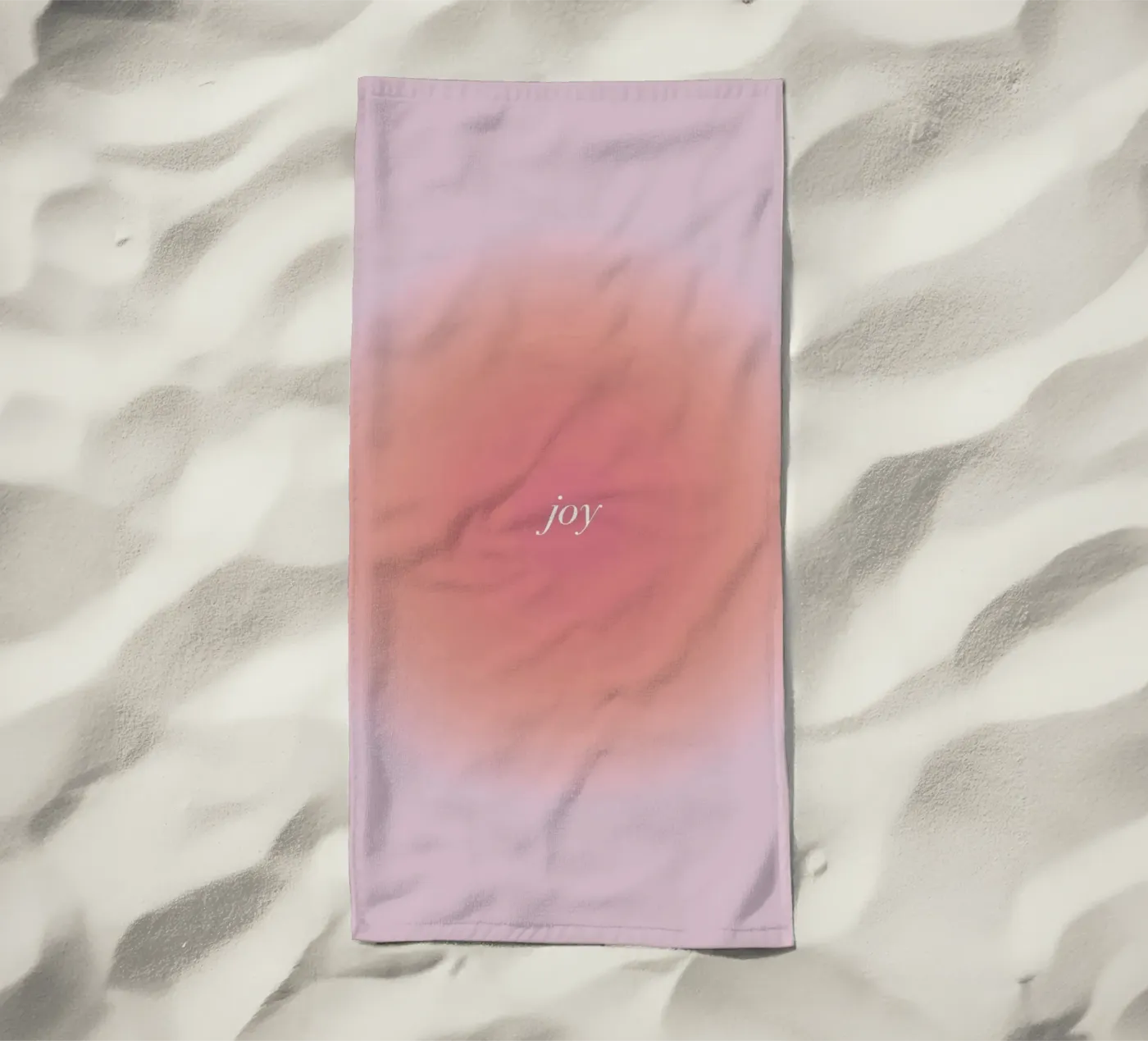 Joy beach towel by kokoprint