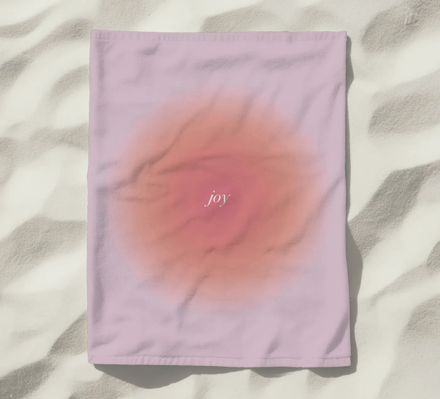 Vreugde strandhanddoek van kokoprint