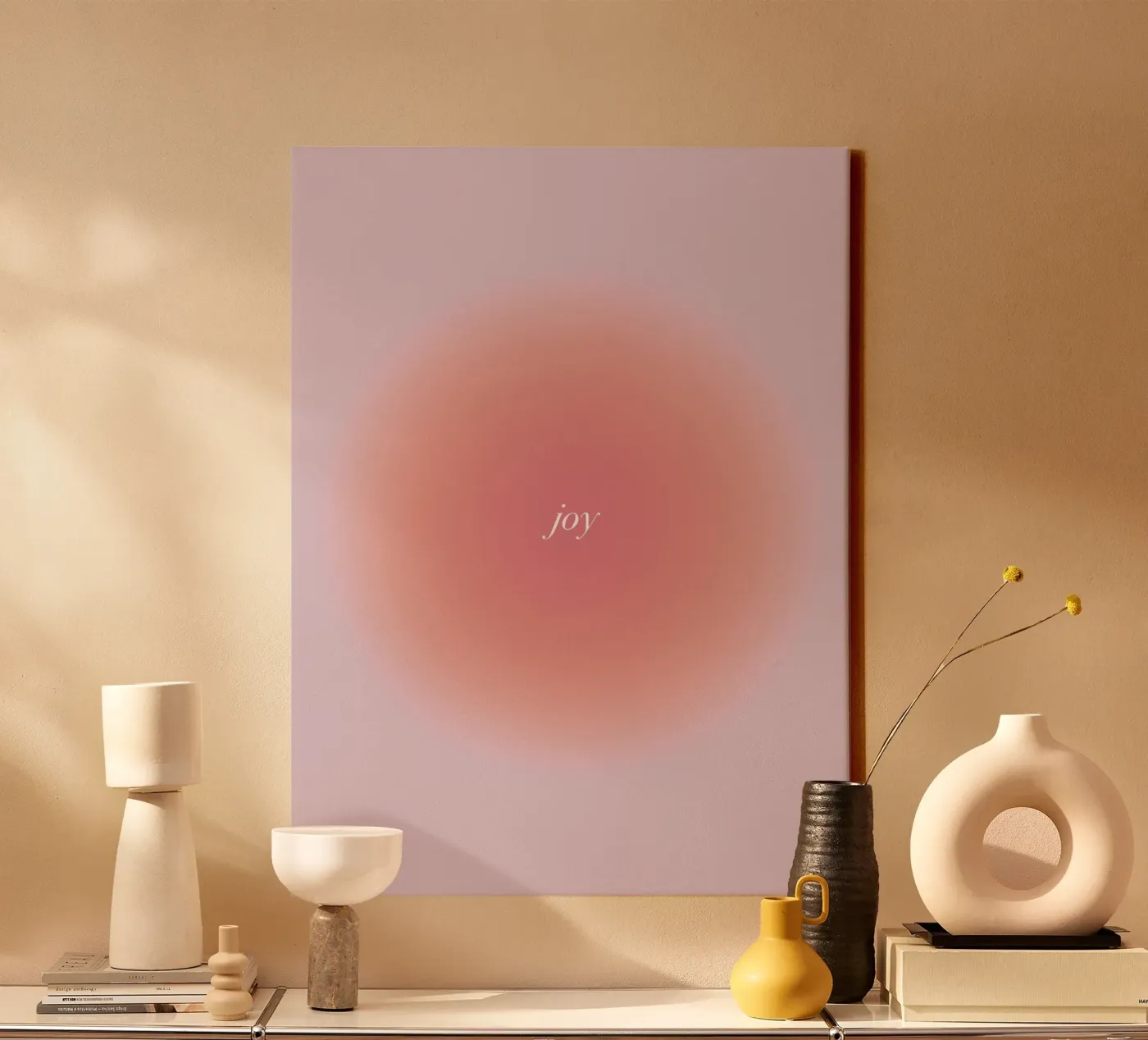 Joy canvas by kokoprint