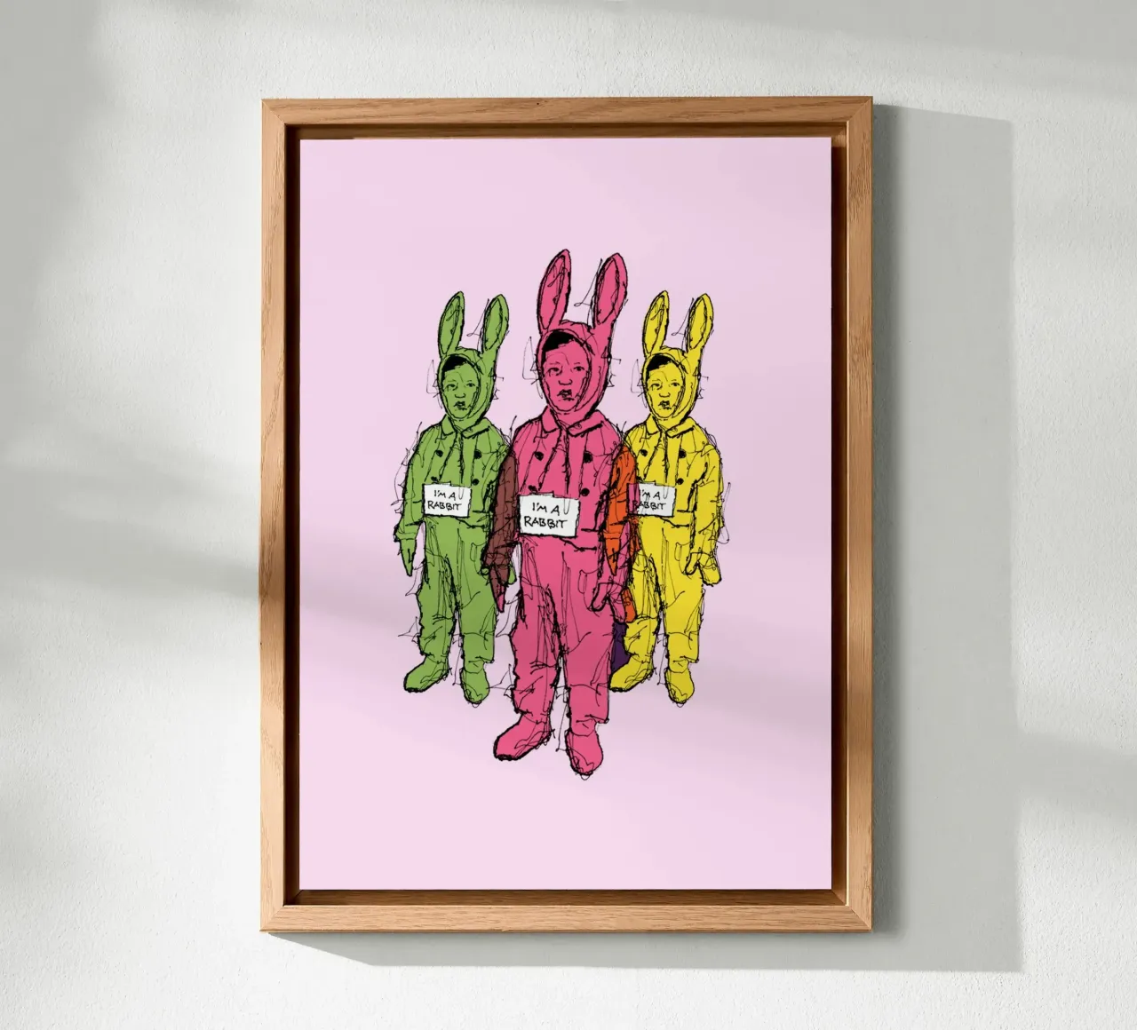 Sono un coniglio alluminio dibond da BOHOvisual