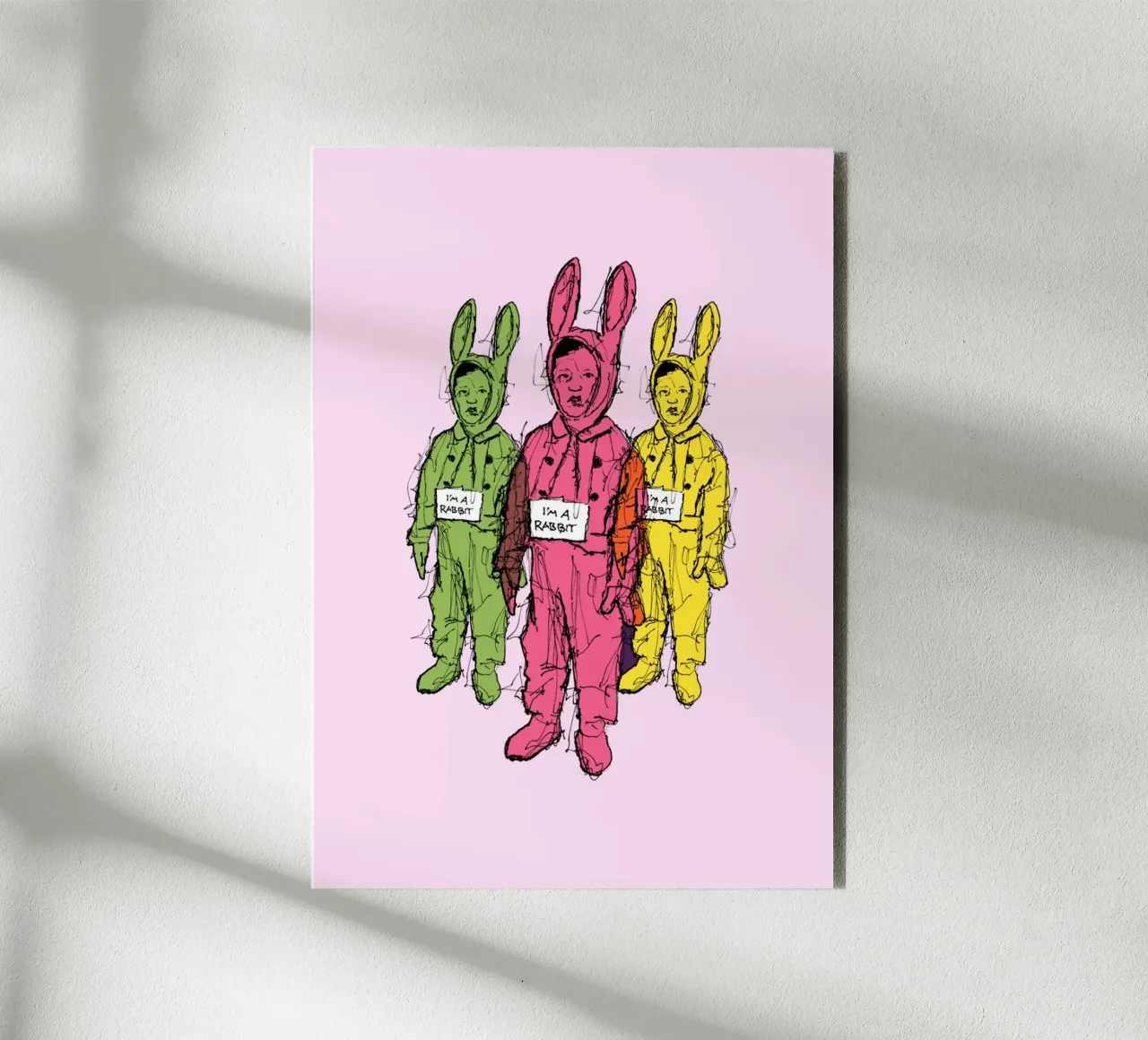 Sono un coniglio alluminio dibond da BOHOvisual