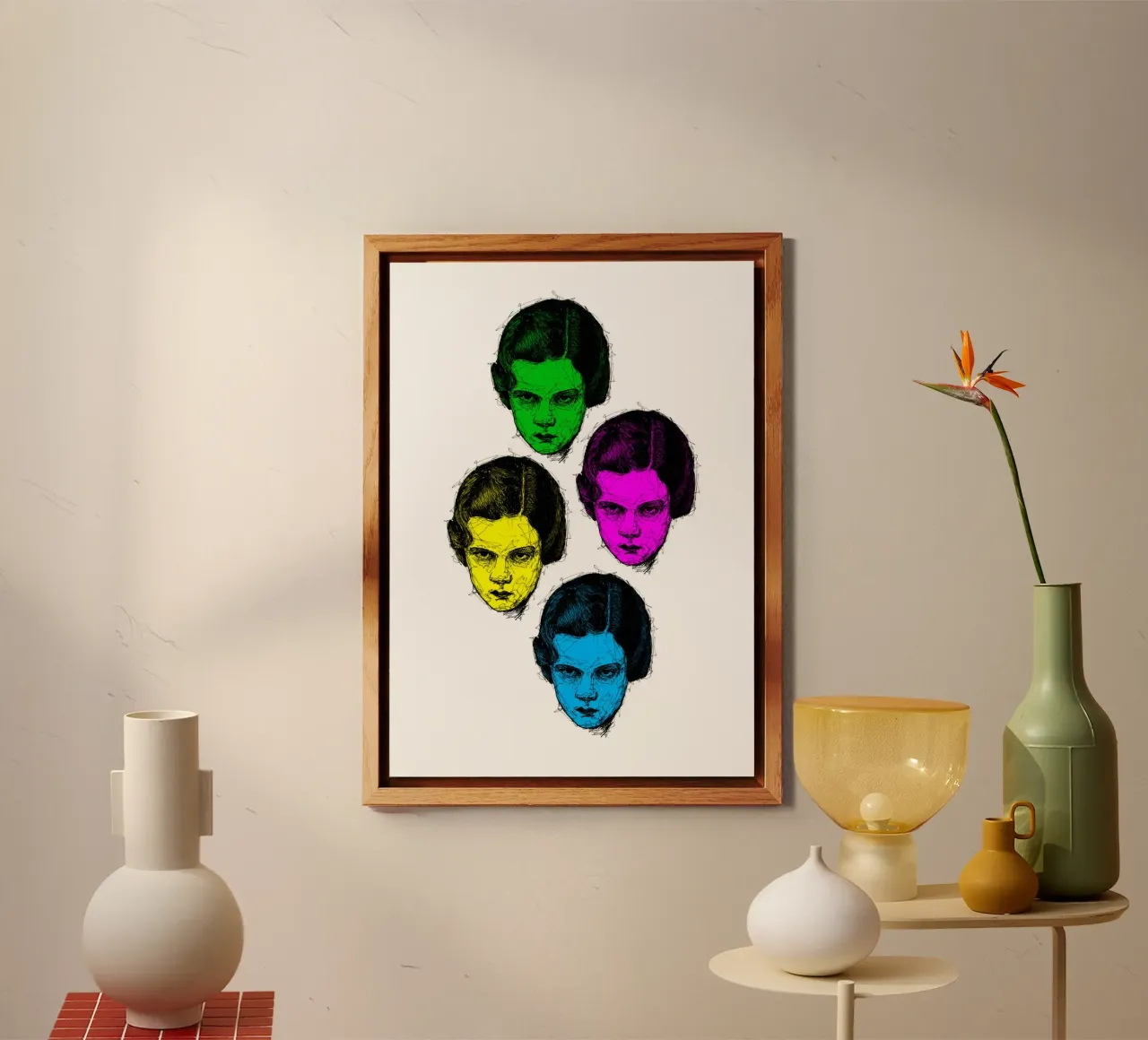 Volti a colori alluminio dibond da BOHOvisual