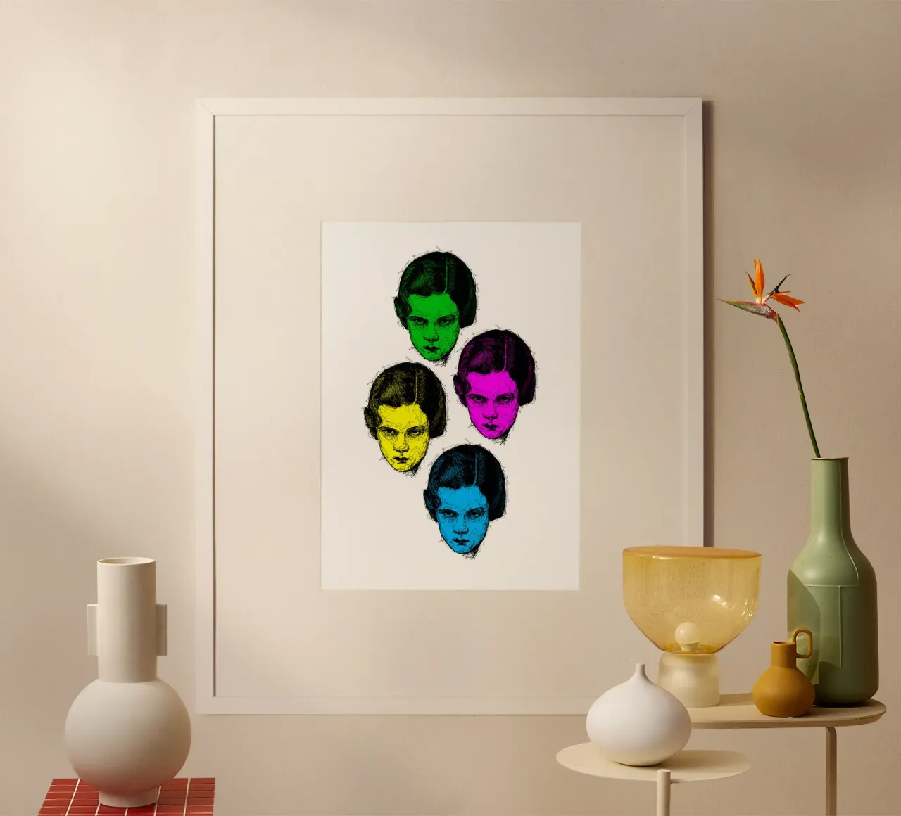 Volti a colori carta hahnemühle da BOHOvisual