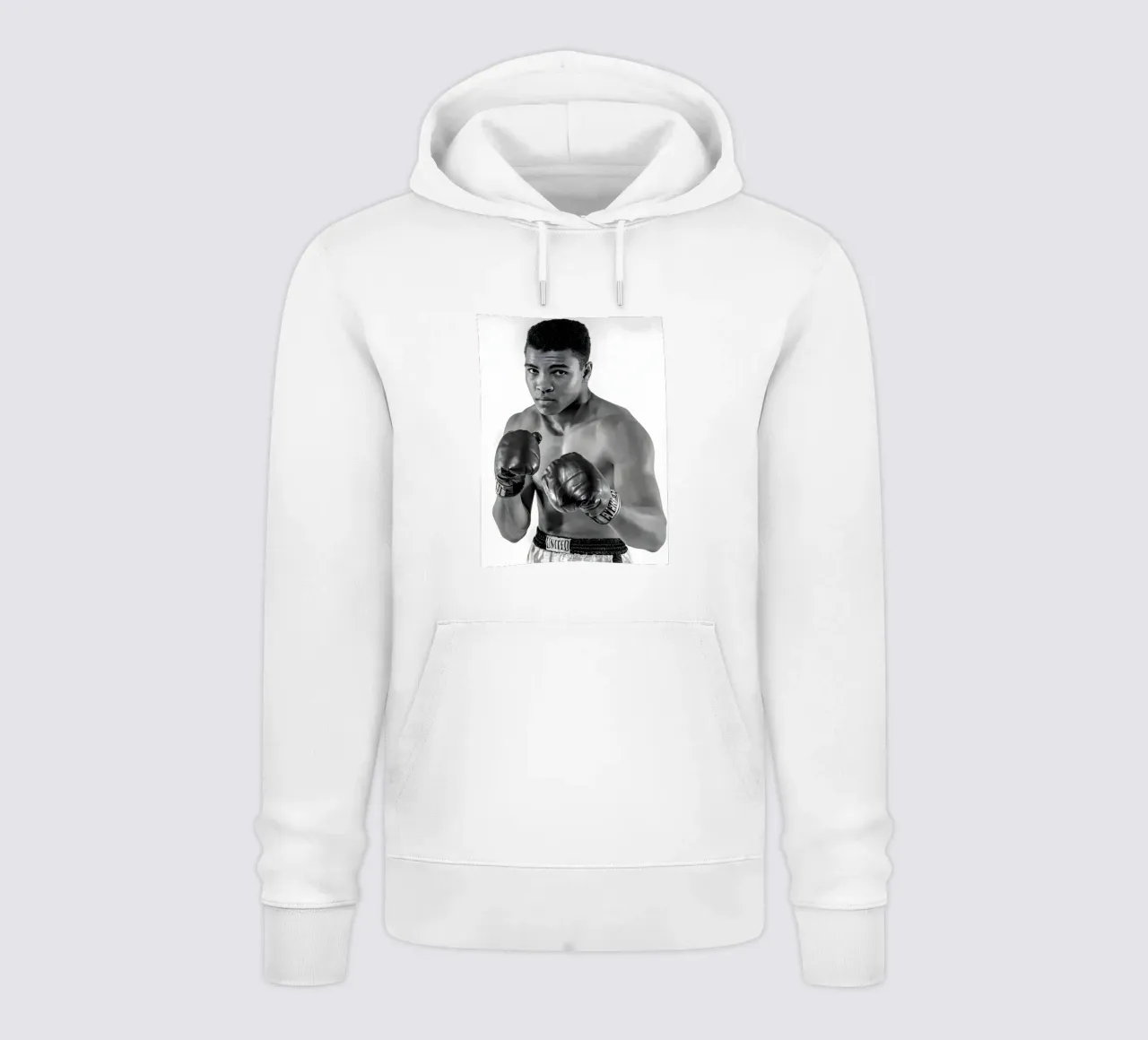 Il pugile Muhammad Ali felpa con cappuccio da Galery Vintage