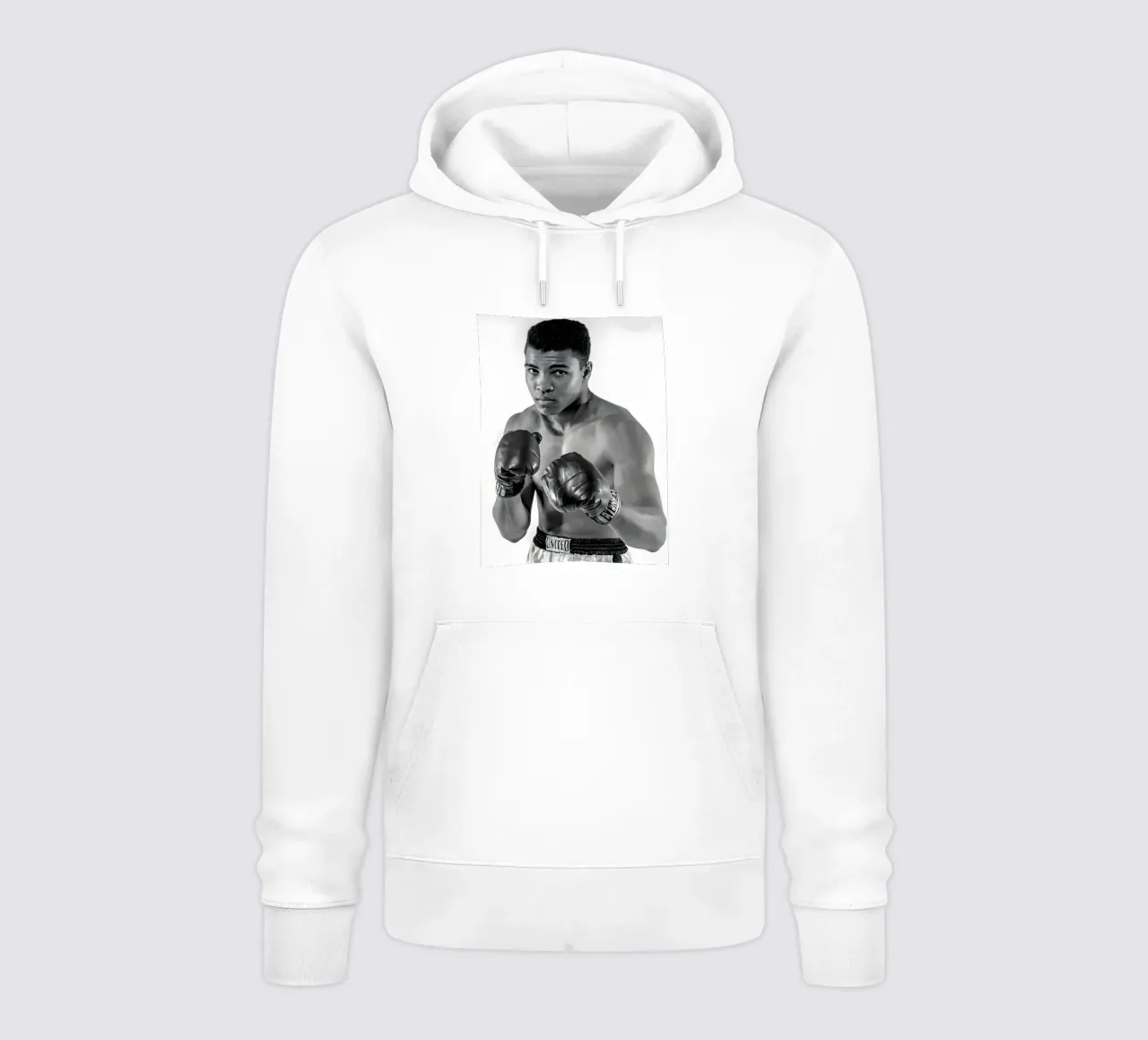 Il pugile Muhammad Ali felpa con cappuccio da Galery Vintage