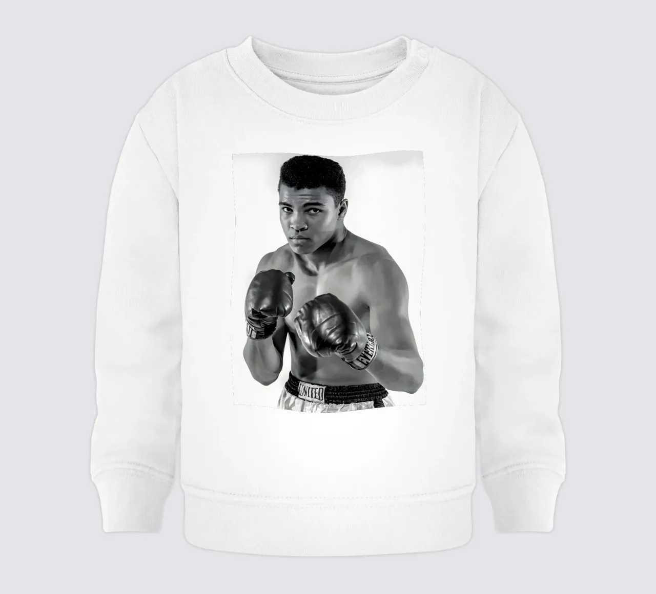 Il pugile Muhammad Ali felpa neonato da Galery Vintage