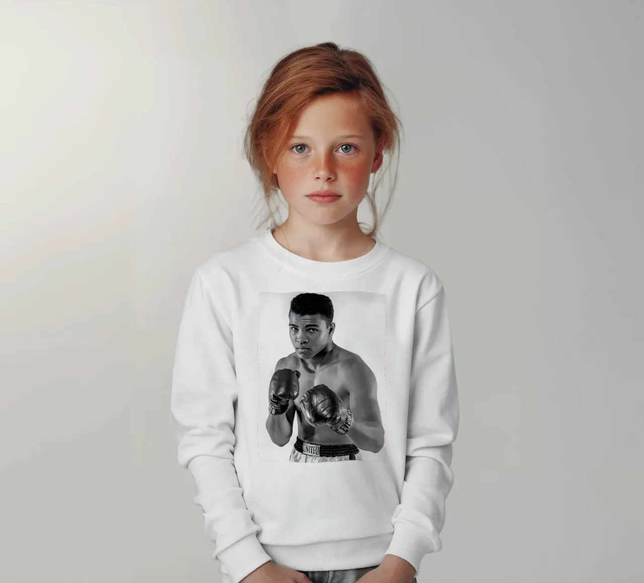Il pugile Muhammad Ali felpa bambino da Galery Vintage