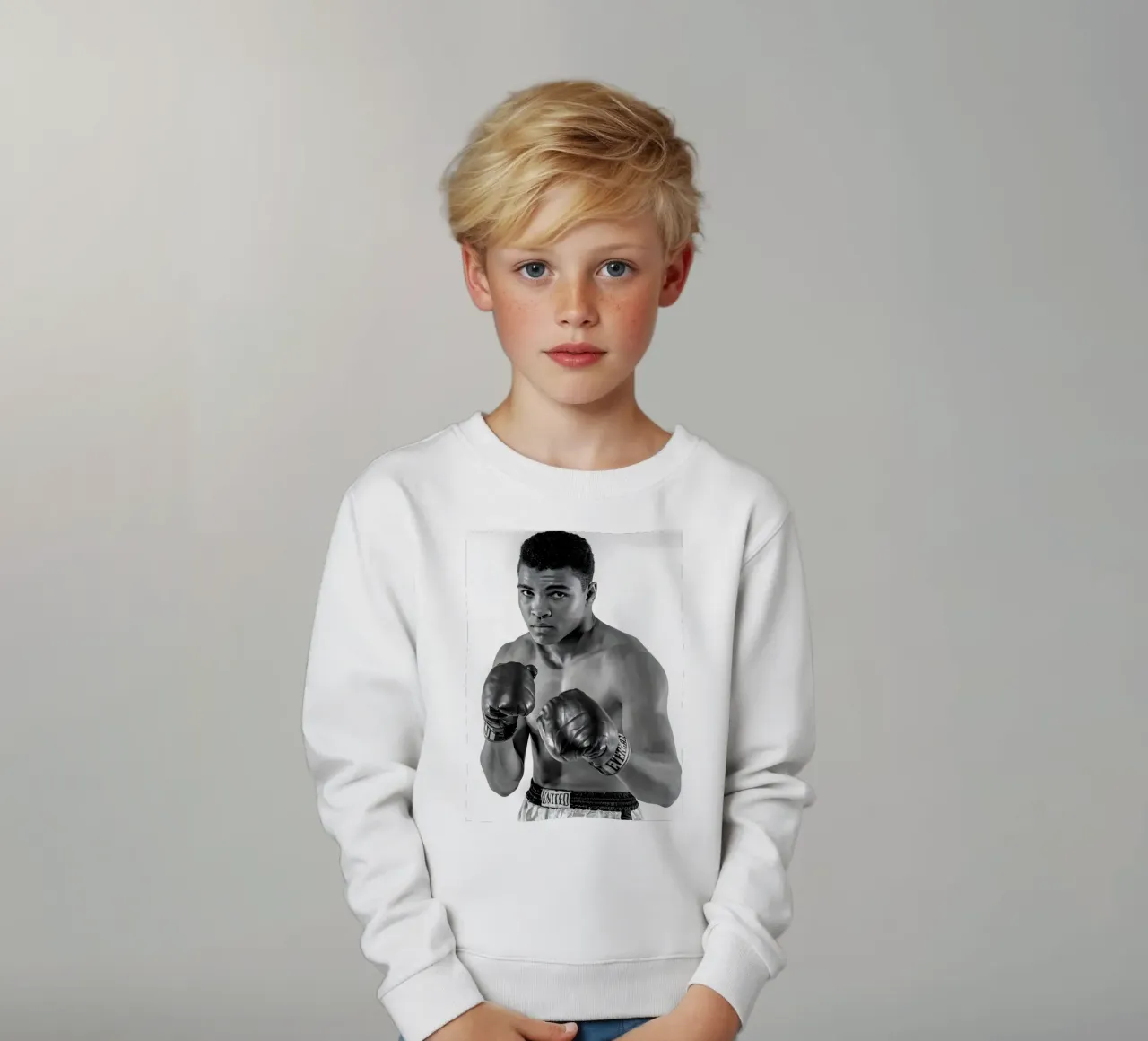 Il pugile Muhammad Ali felpa bambino da Galery Vintage