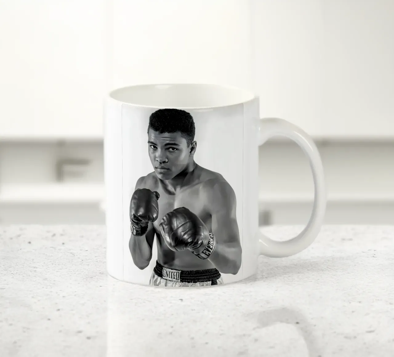 Il pugile Muhammad Ali tazza in ceramica da Galery Vintage