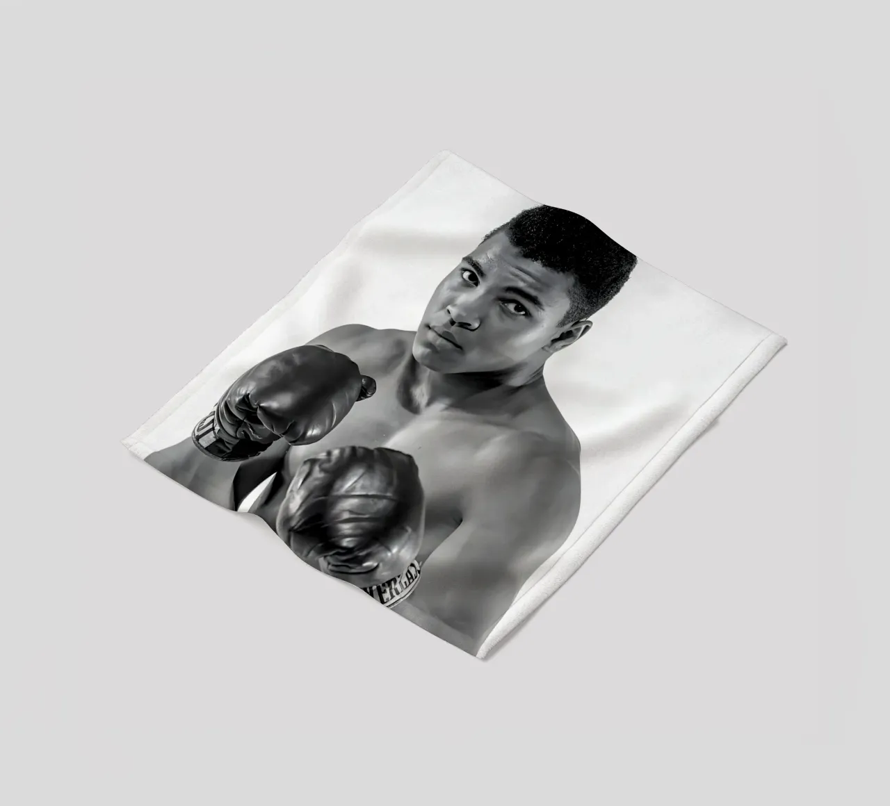 Il pugile Muhammad Ali coperta in pile da Galery Vintage