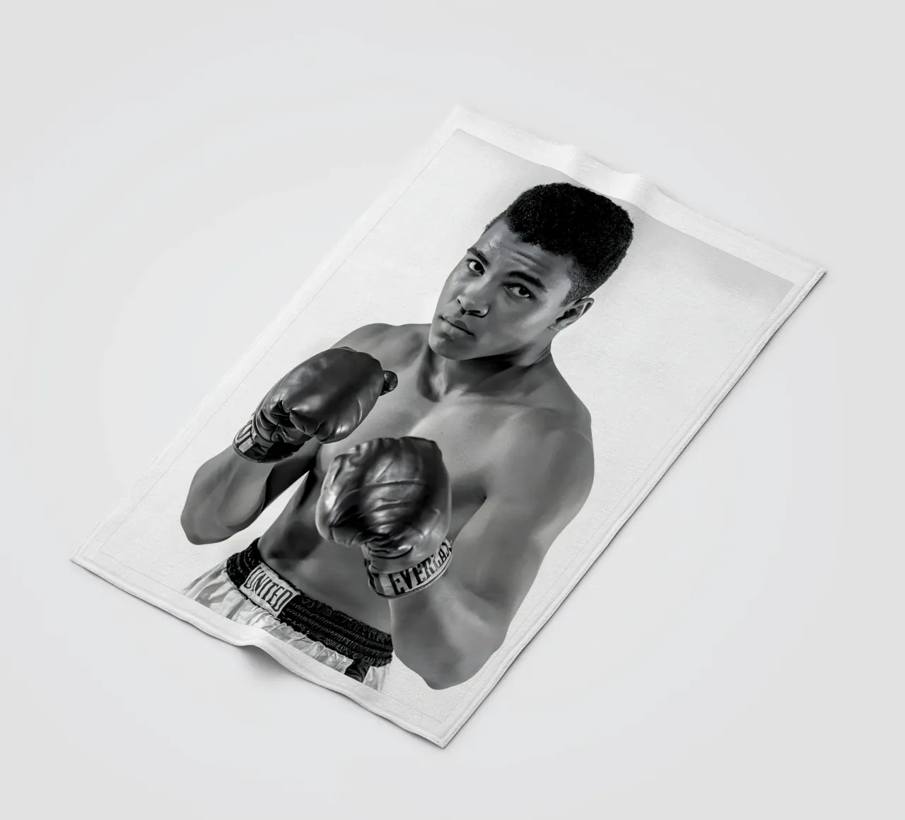 Il pugile Muhammad Ali coperta in pile da Galery Vintage