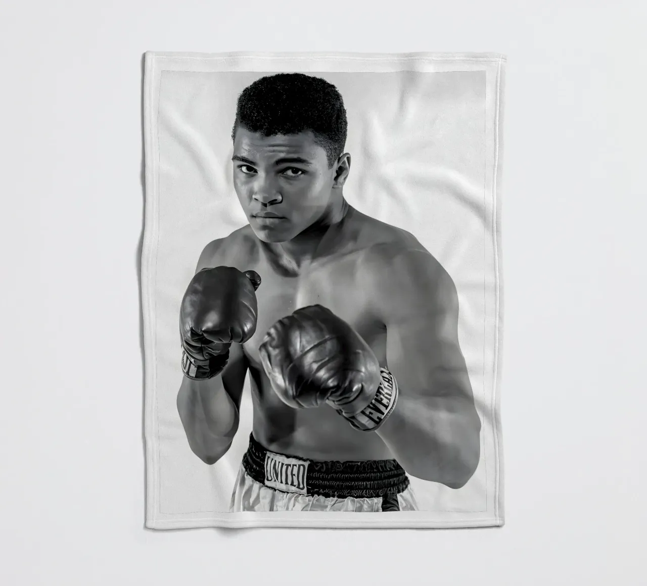 Il pugile Muhammad Ali coperta in pile da Galery Vintage