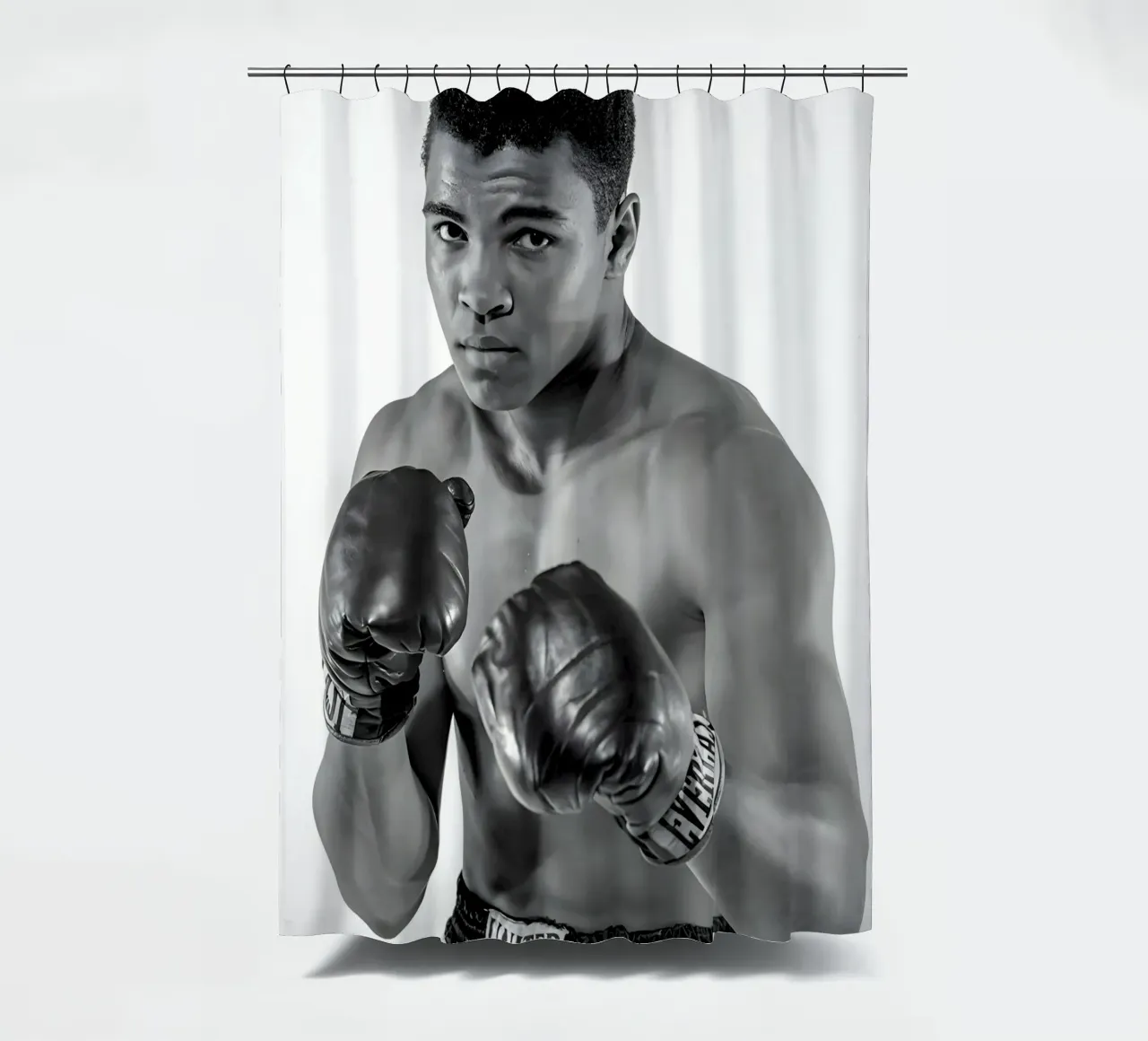 Il pugile Muhammad Ali tenda da doccia da Galery Vintage