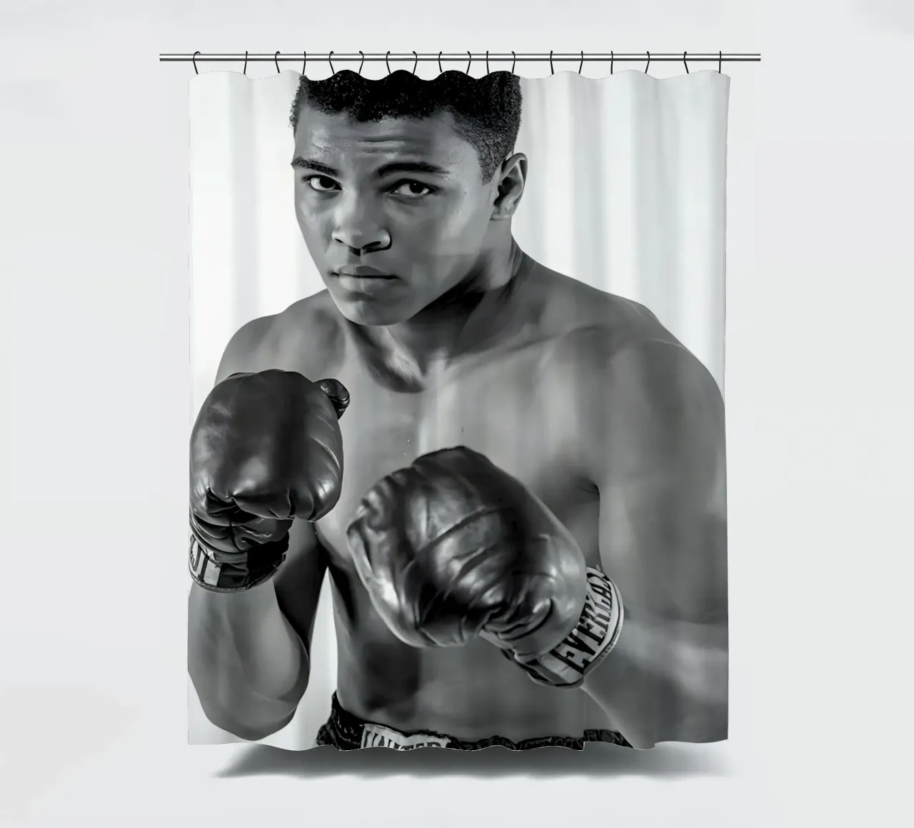 Il pugile Muhammad Ali tenda da doccia da Galery Vintage