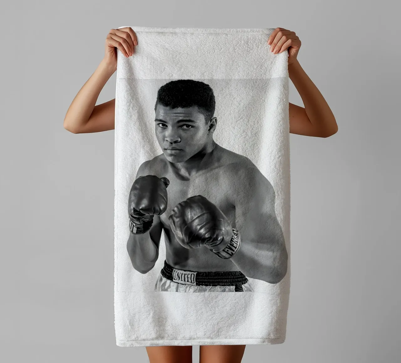 Il pugile Muhammad Ali asciugamano da bagno da Galery Vintage