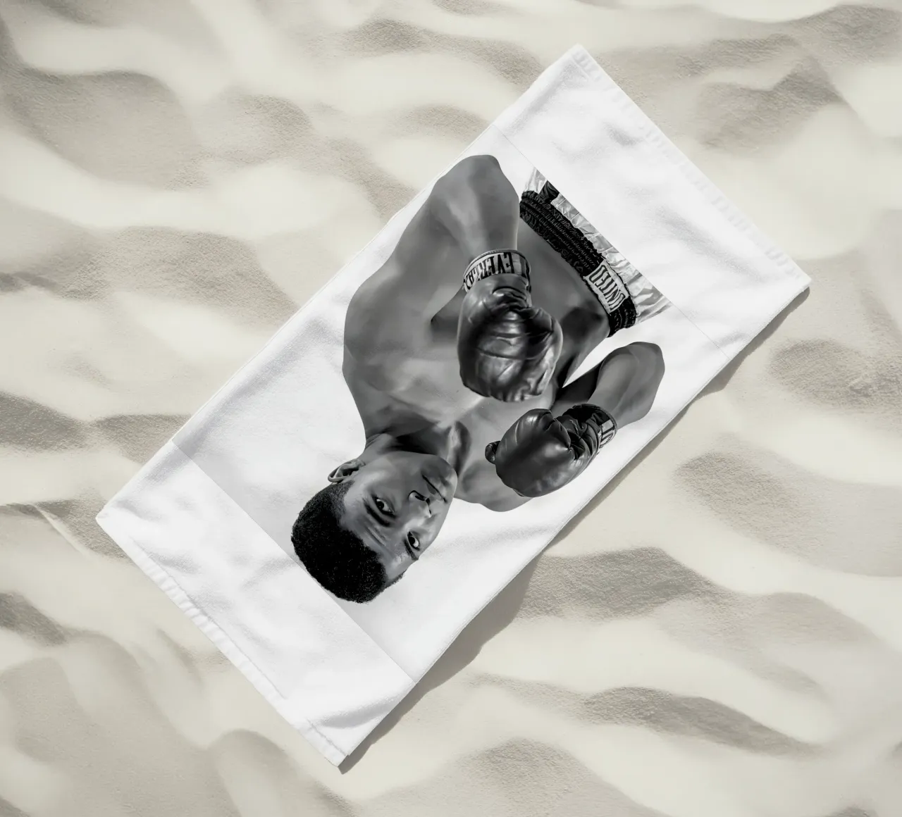 Il pugile Muhammad Ali telo mare da Galery Vintage