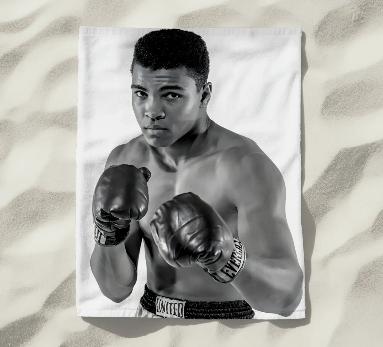 Il pugile Muhammad Ali telo mare da Galery Vintage