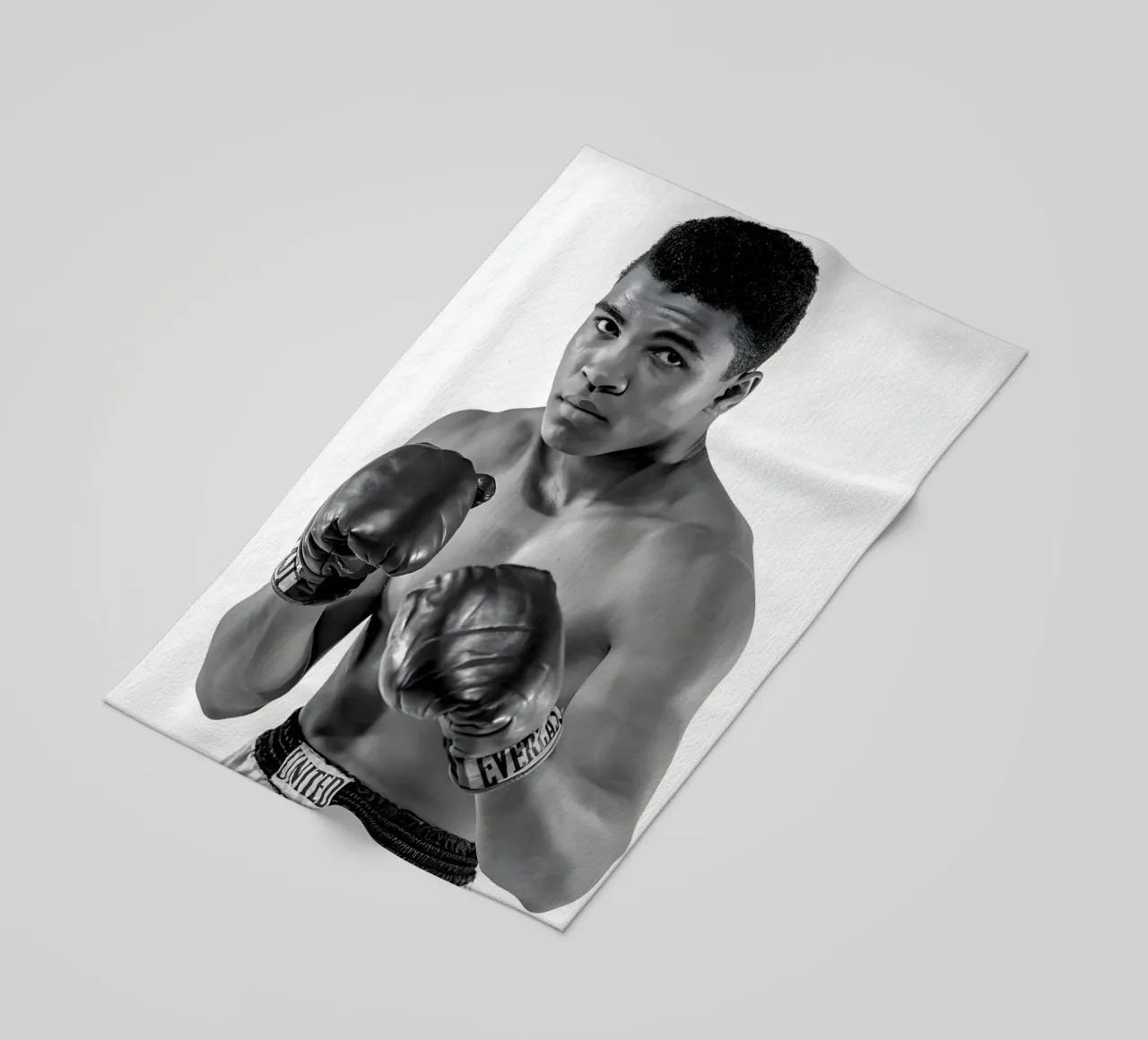 Il pugile Muhammad Ali telo mare da Galery Vintage