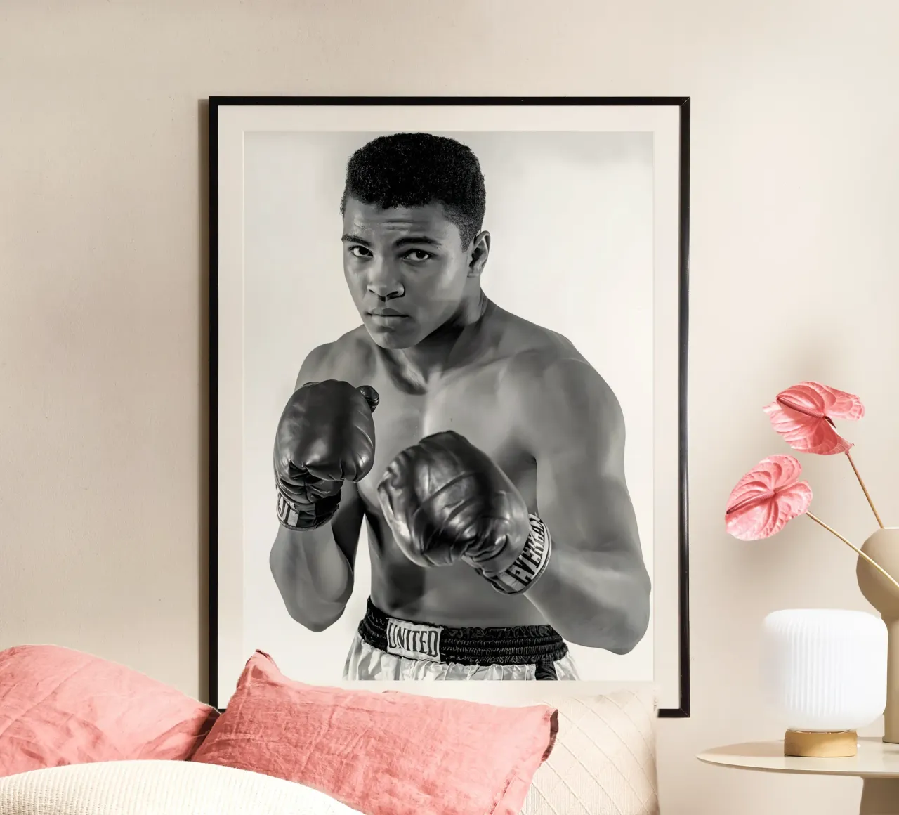 Il pugile Muhammad Ali poster da Galery Vintage
