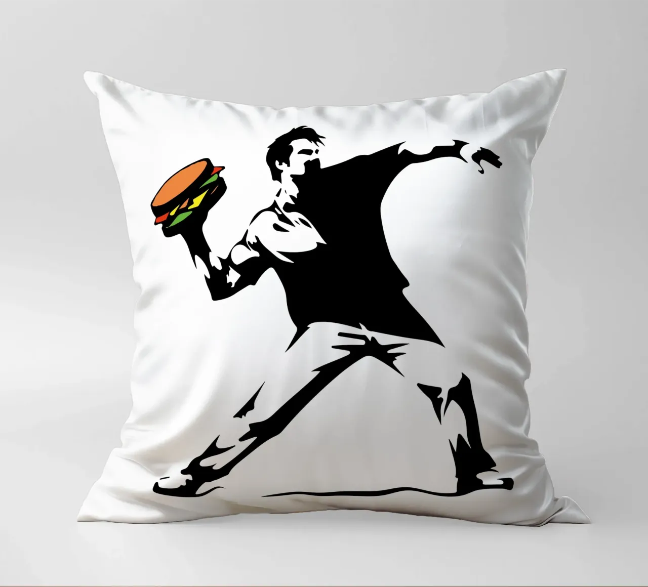 Amburgo Pop Art Burst cuscino da TeeLab